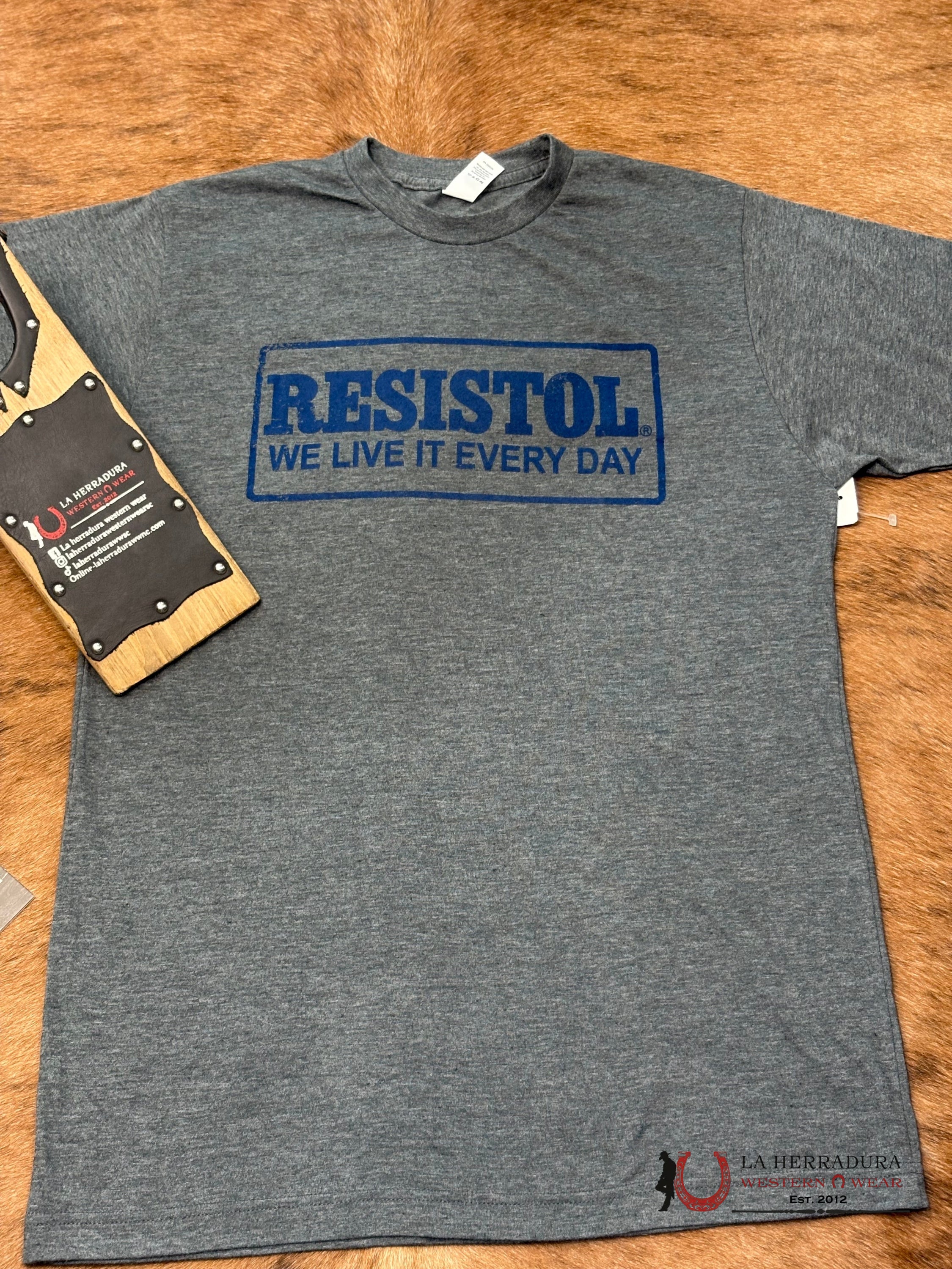 RESISTOL GREY AND BLUE