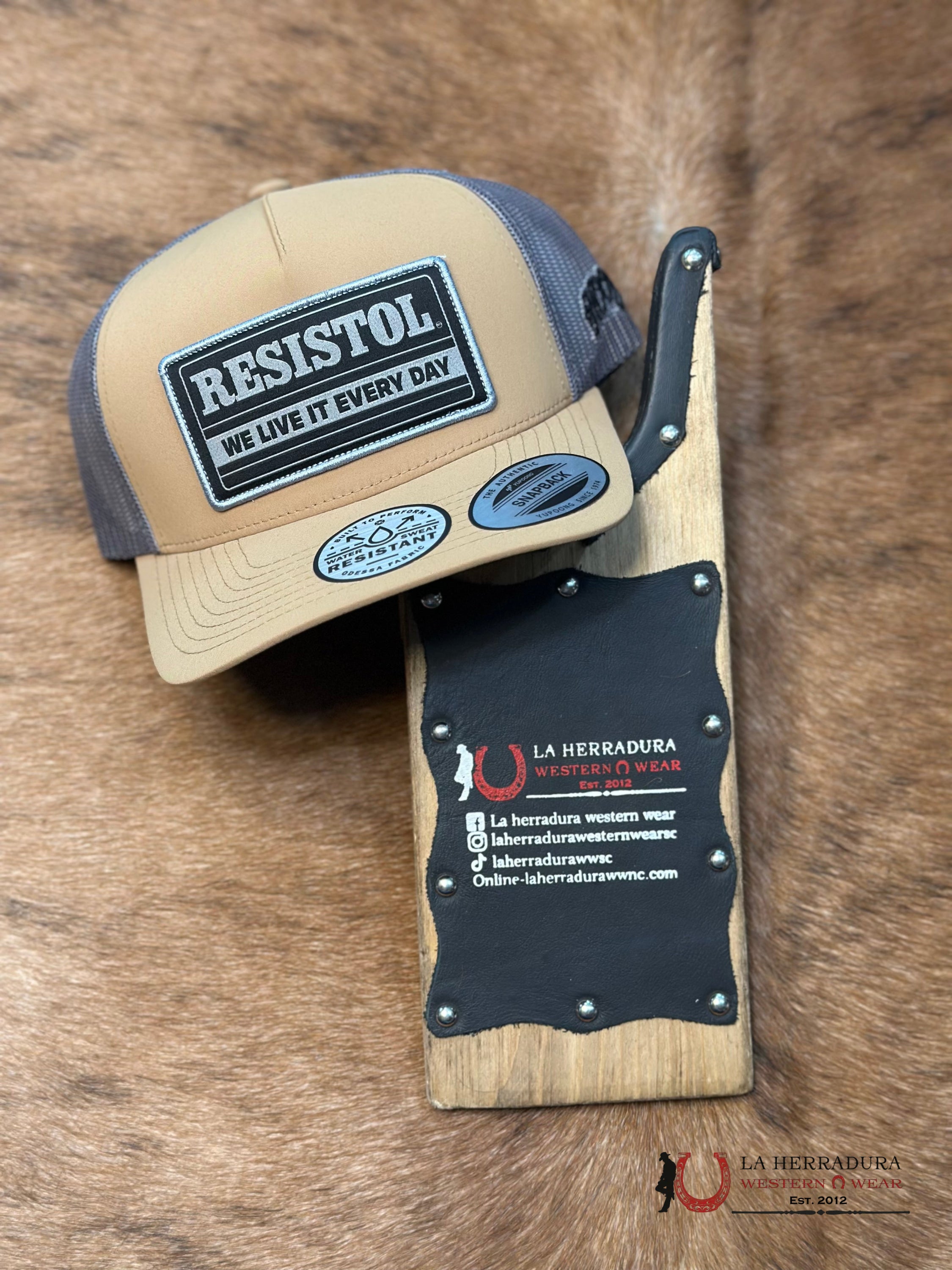 RESISTOL GREY AND TAN