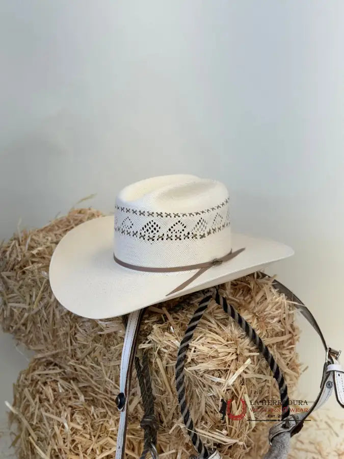 Resistol Natural Black Ridge 20X Straw Hat Tejana