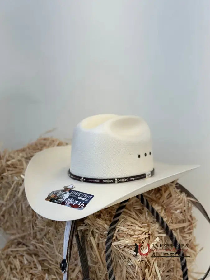 Resistol X George Strait Natural Hazer 10X Straw Hat Tejana