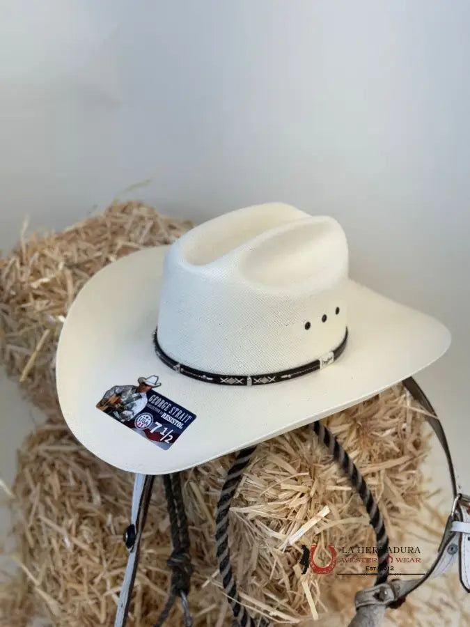 Resistol X George Strait Natural Hazer 10X Straw Hat Tejana