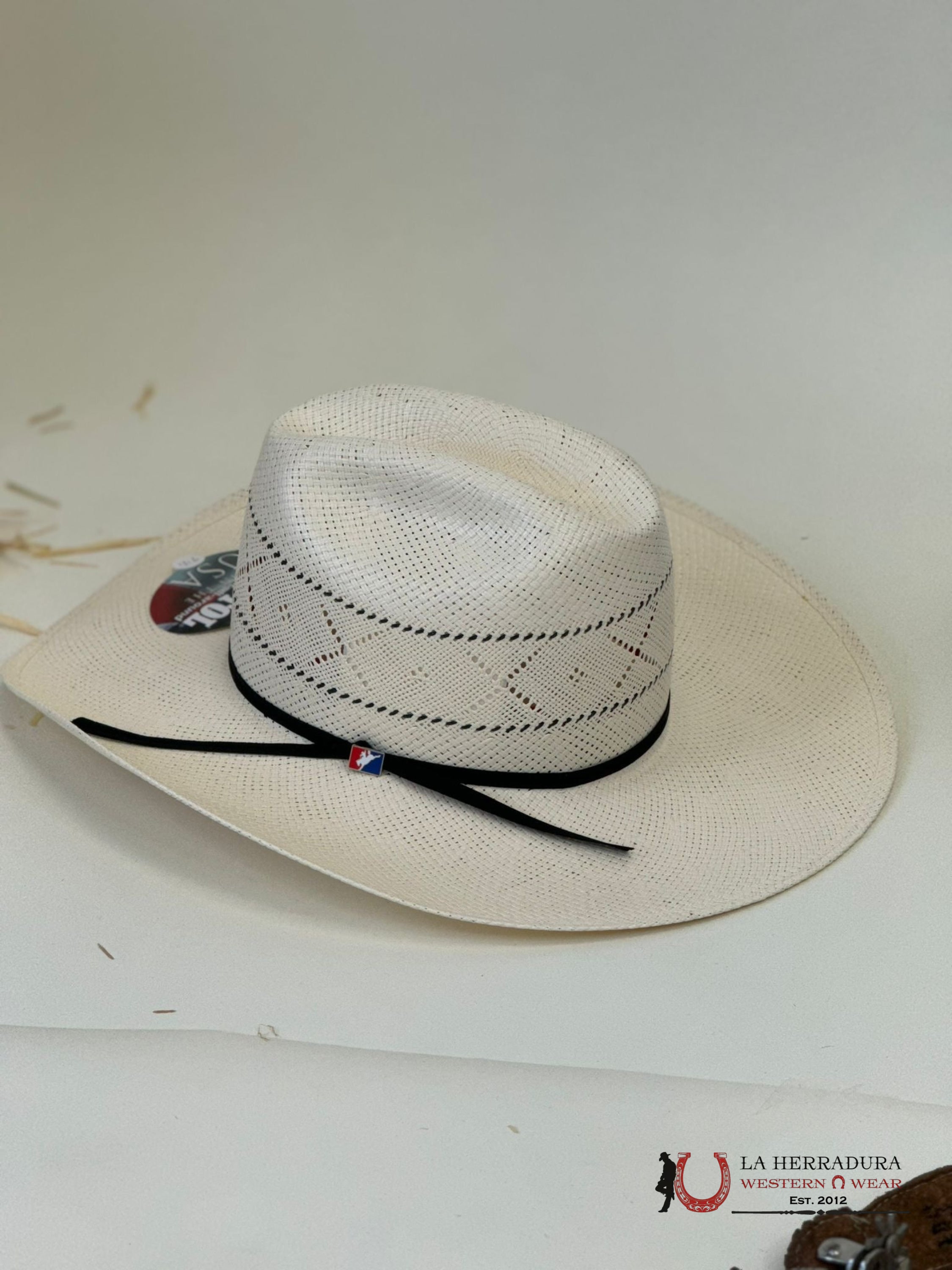 Resiston Ivory Grey Rusty 20X Straw Hat Tejana