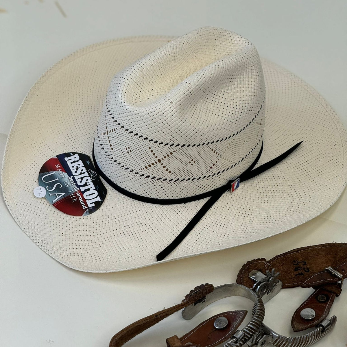 RESISTON IVORY GREY RUSTY 20X STRAW HAT