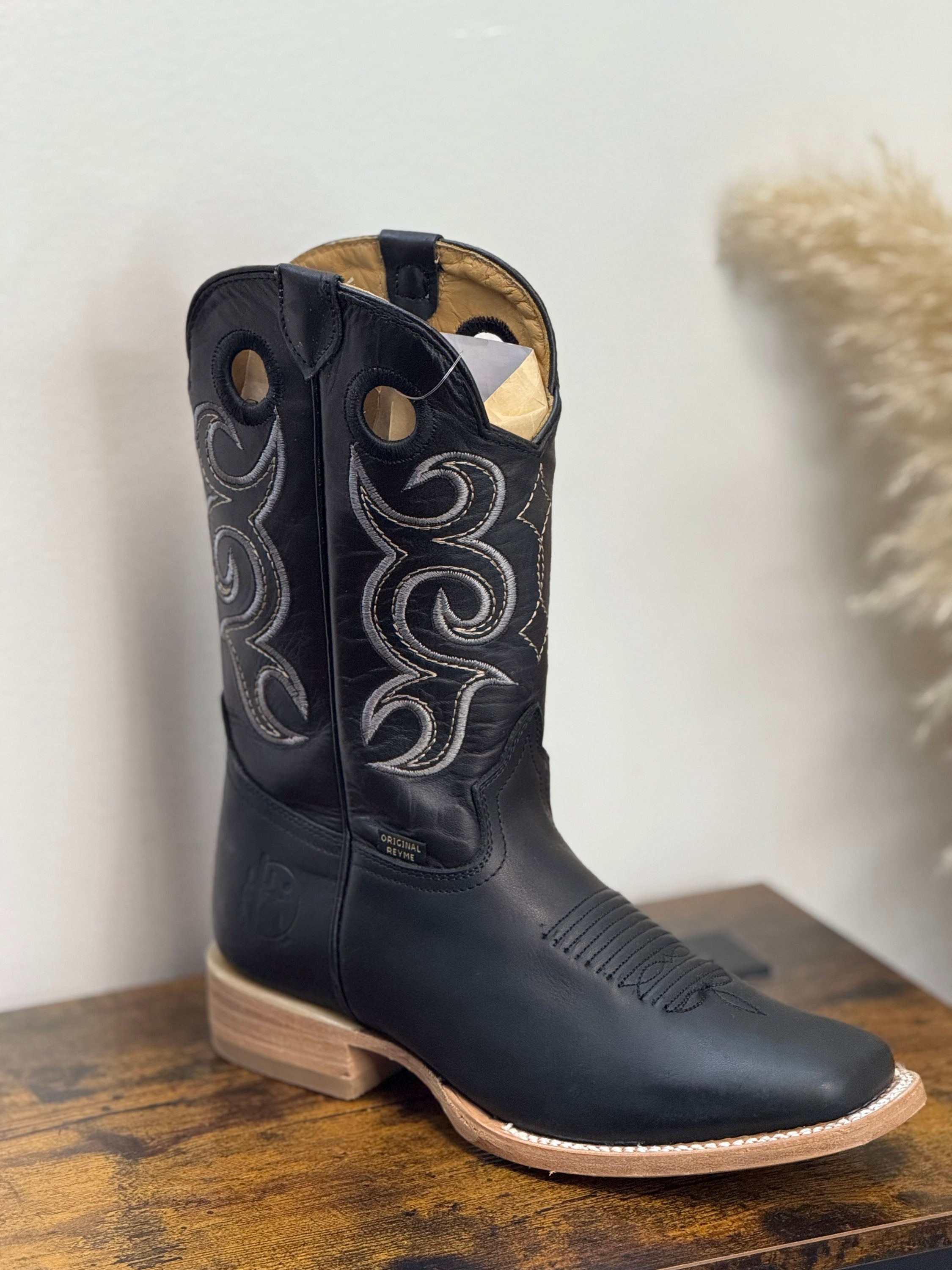 REYME KIDS BLACK BOOTS W BLACK TOP NIÑOS