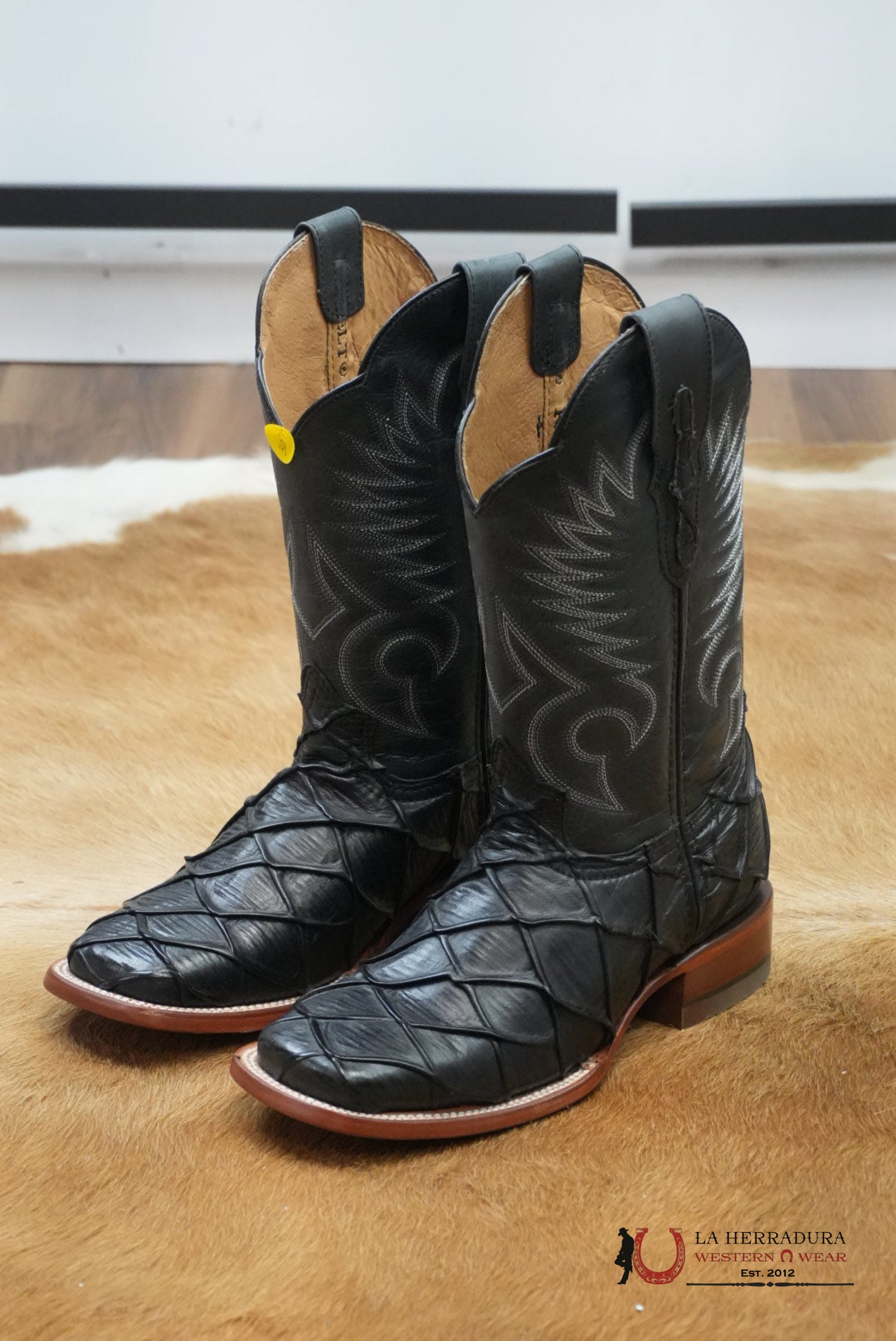 Mens Reywelt Imit. Fish Black Boots BOTAS HOMBRES