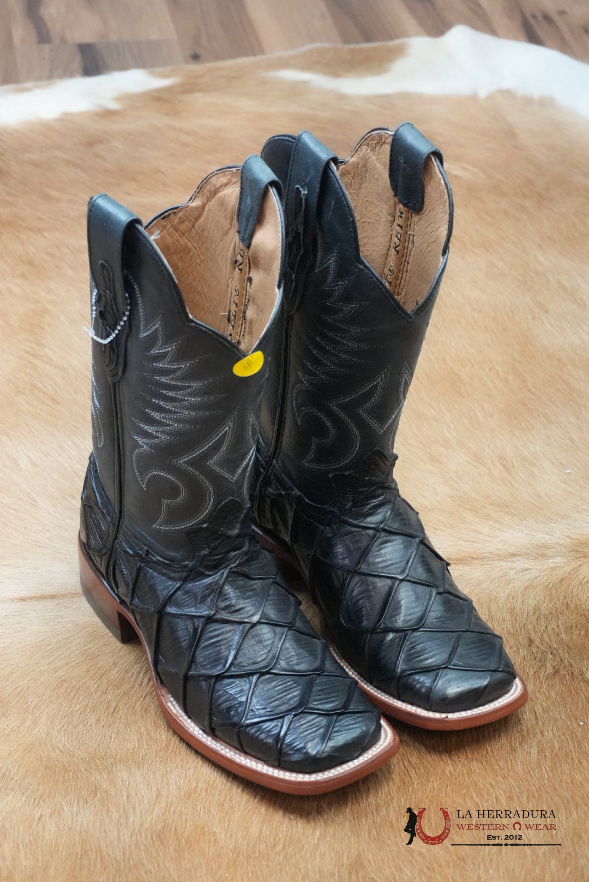 Mens Reywelt Imit. Fish Black Boots BOTAS HOMBRES