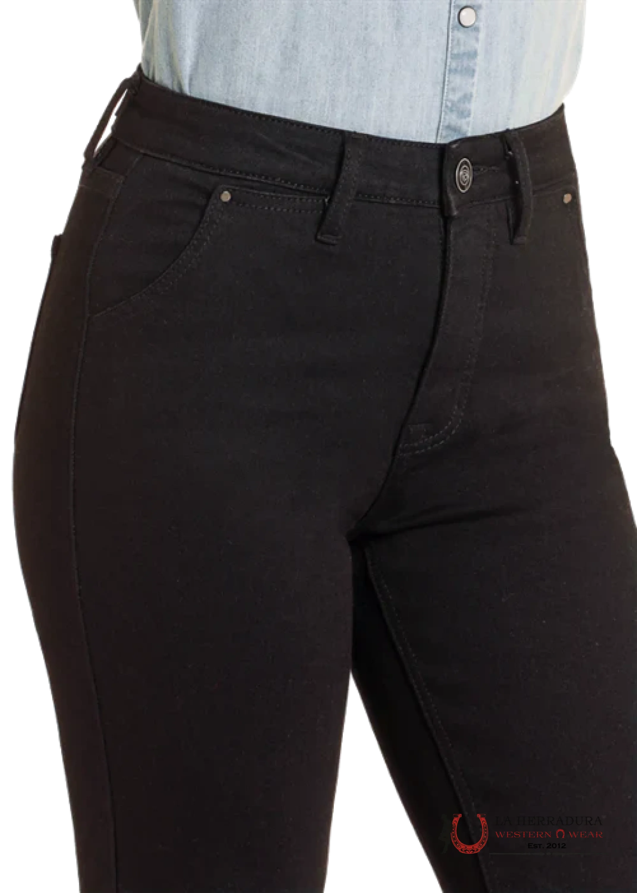 ROCK AND ROLL BLACK HIGH RISE BOOTCUT JEAN BW4HD04767 ROCK&ROLL JEANS WOMEN