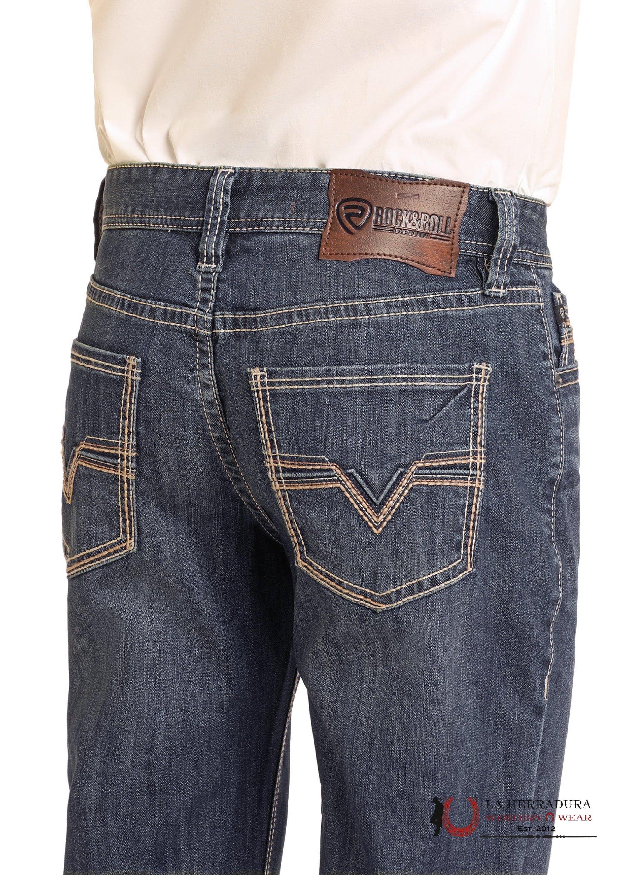 ROCK AND ROLL Double Barrel Bootcut Medium Vintage Raised - BM0DD04813 ROPA HOMBRES