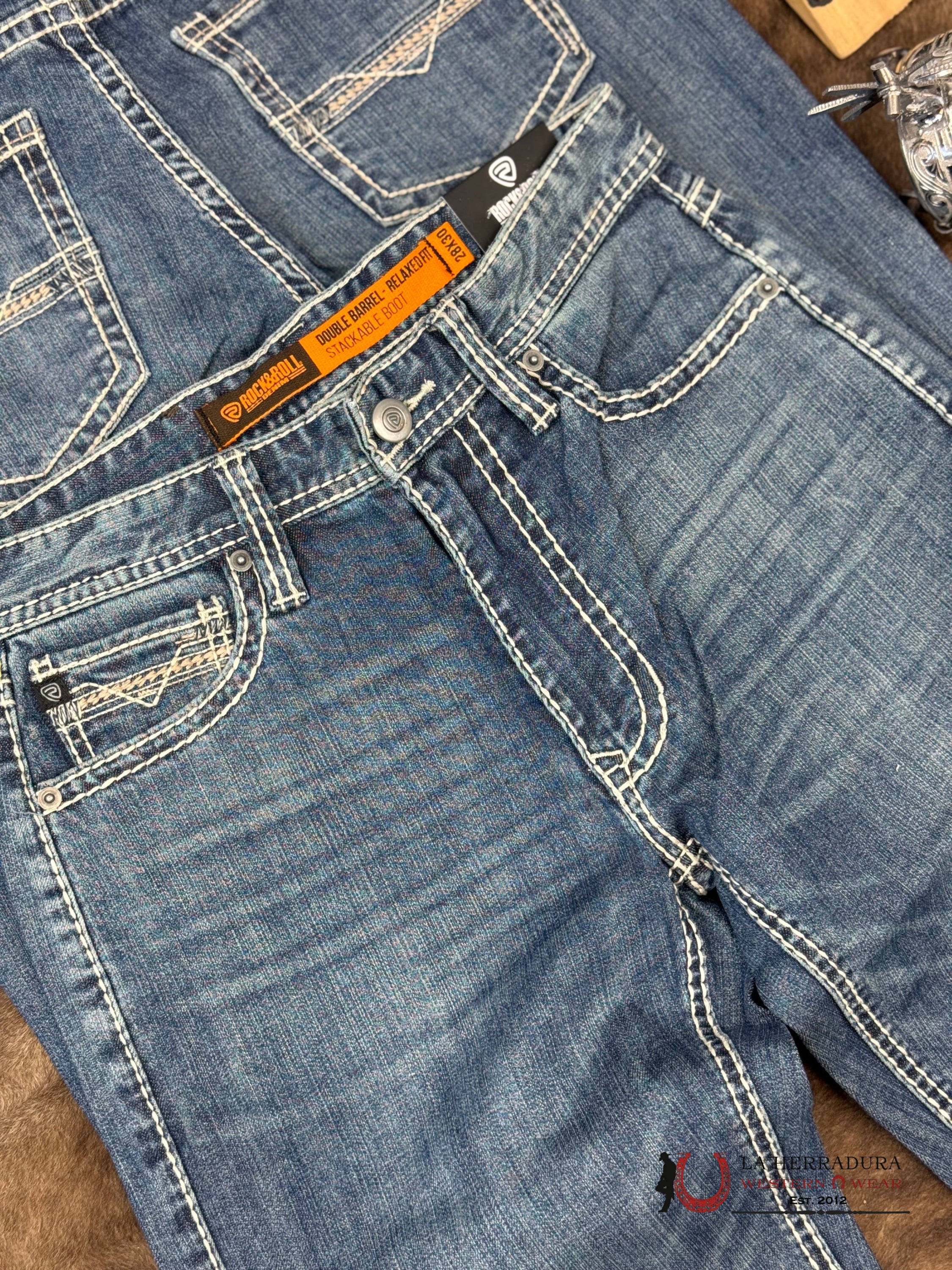 ROCK AND ROLL Double Barrel Bootcut Medium Vintage Seam - 6121 ROPA HOMBRES