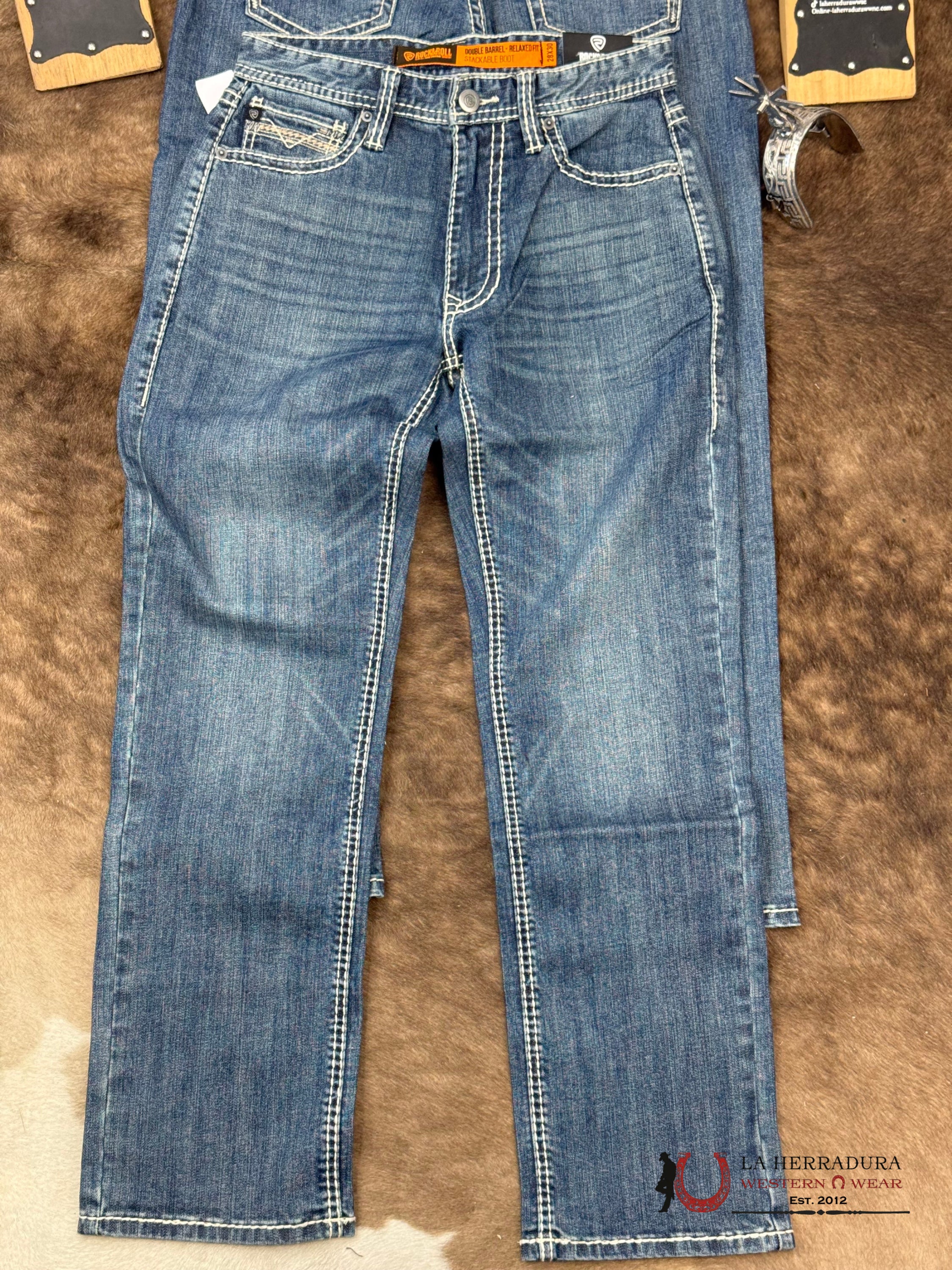 ROCK AND ROLL Double Barrel Bootcut Medium Vintage Seam - 6121 ROPA HOMBRES