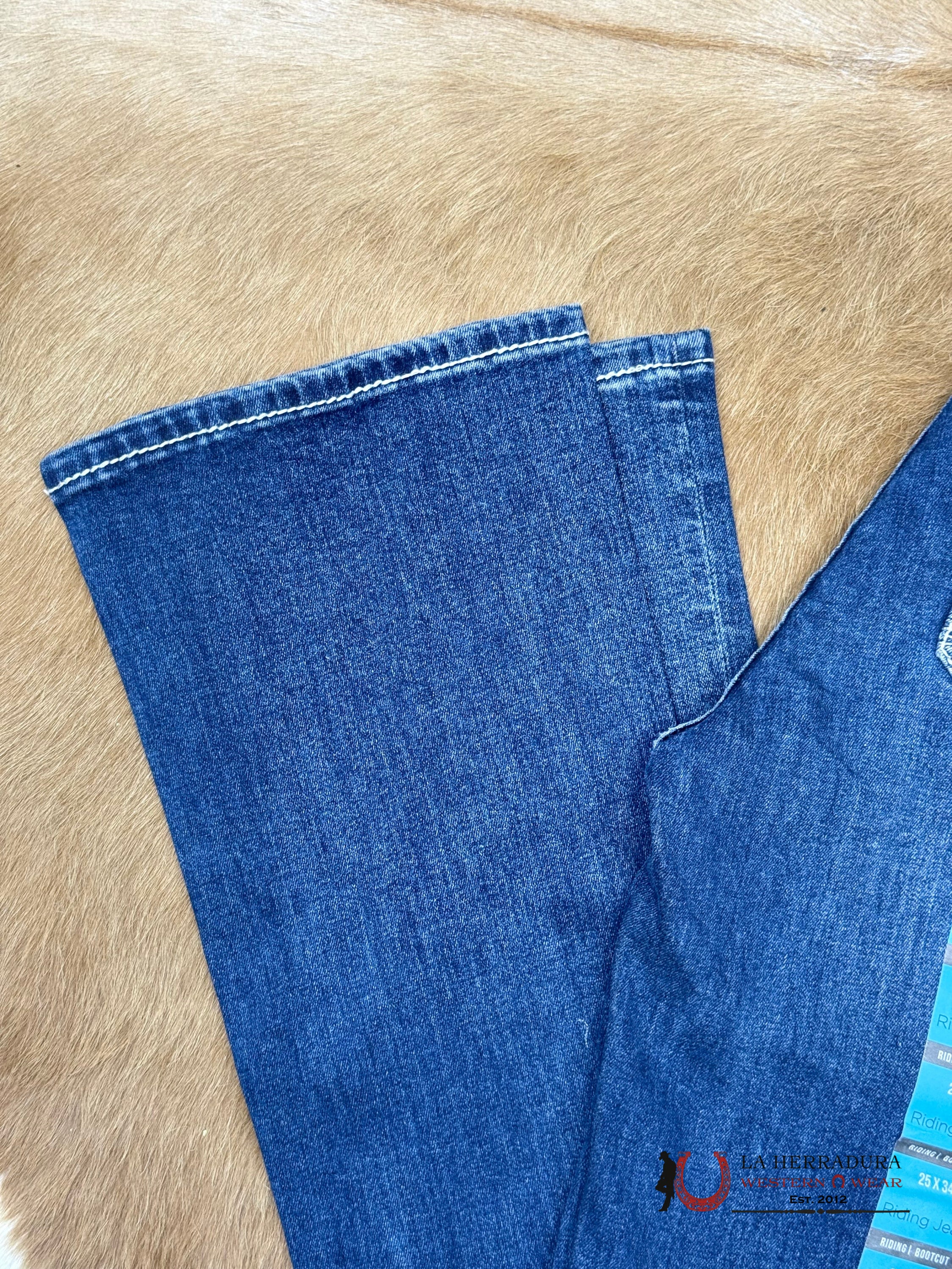 ROCK AND ROLL MEDIUM VINTAGE CROSSED EMBROIDERY RIDING JEAN BOOT CUT BW4RD02980 ROCK&ROLL JEANS WOMEN