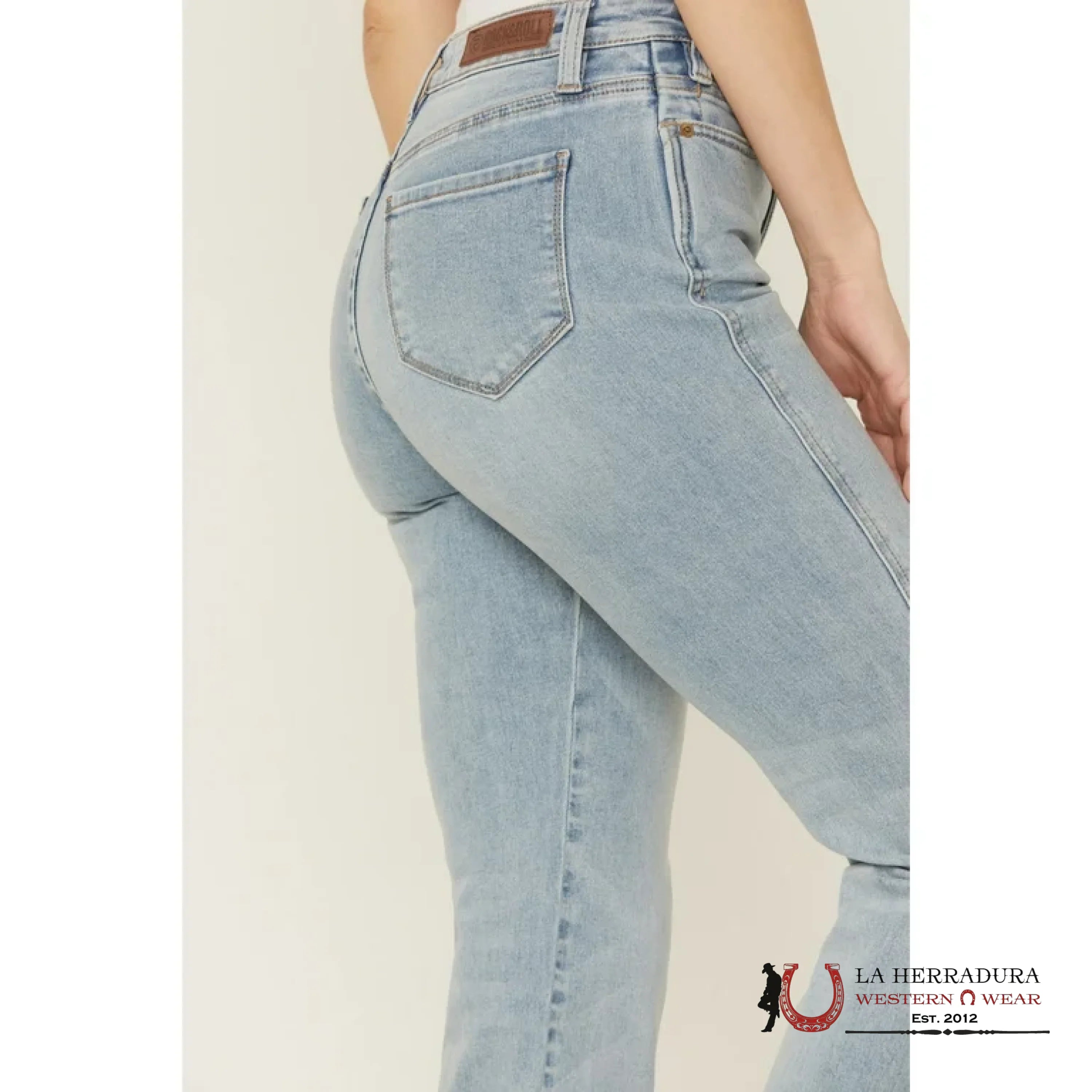 ROCK AND ROLL POWDER BLUE WH_3546 ROCK&ROLL JEANS WOMEN
