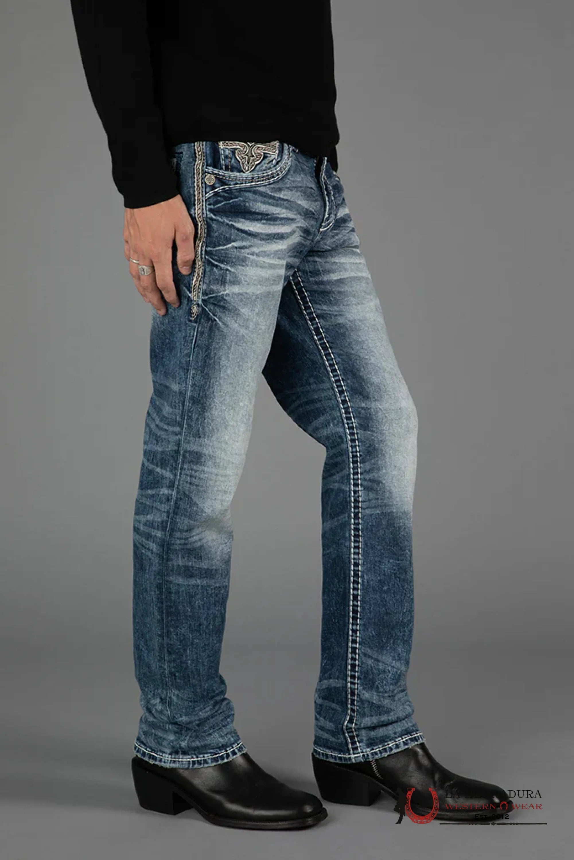 ROCK REVIVAL JAXSON STRAIGHT JEAN ROPA HOMBRES