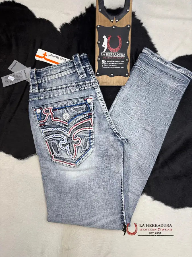 Rock Revival Jaycee Straight Men Jeans Ropa Hombres