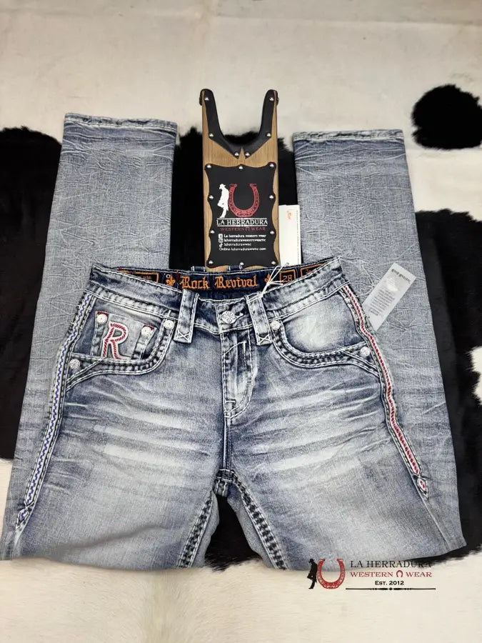 Rock Revival Jaycee Straight Men Jeans Ropa Hombres