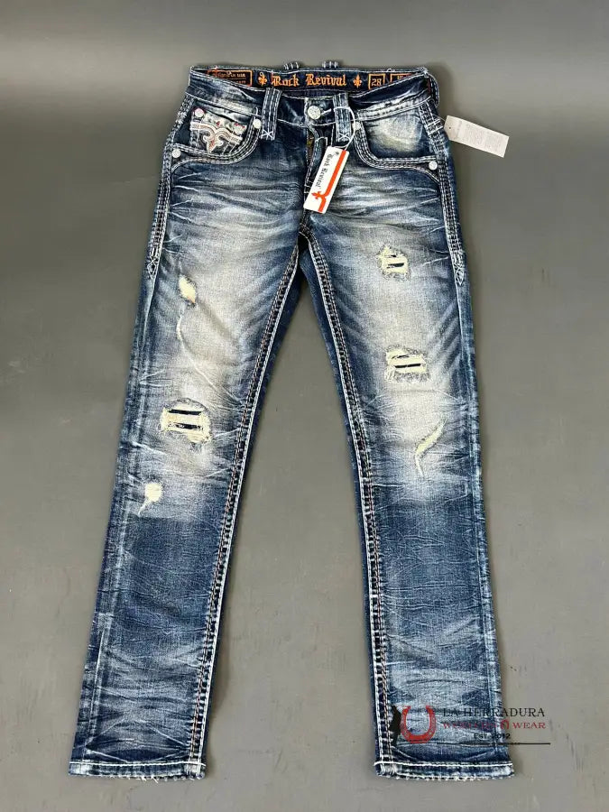 Rock Revival Mens In Style Jeans Wylie Alternative Straight Ropa Hombres