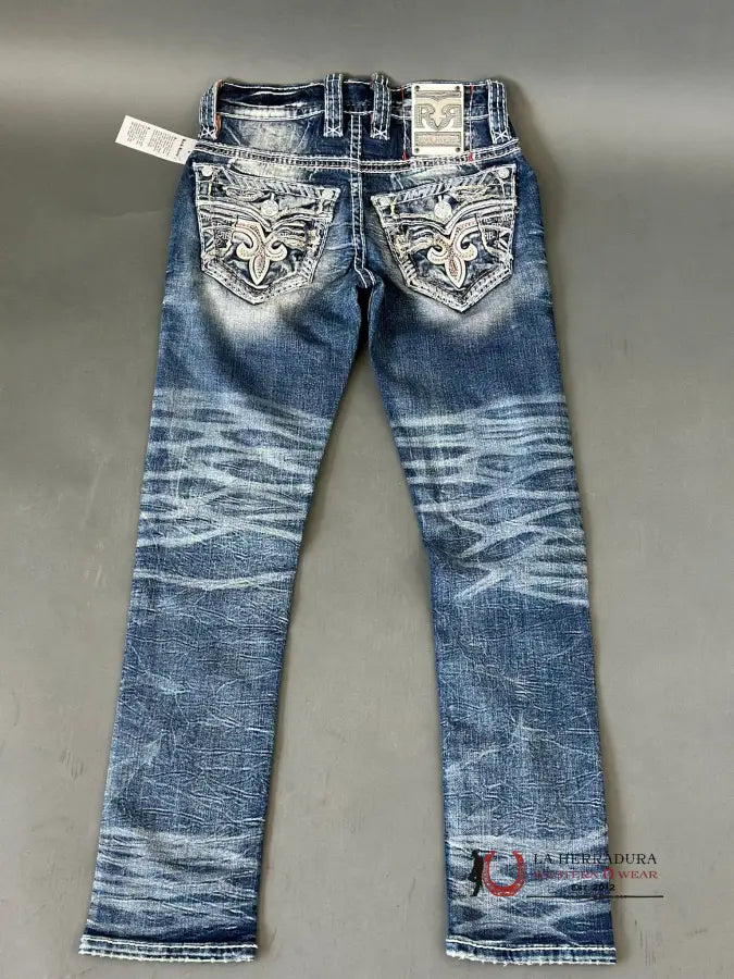 Rock Revival Mens In Style Jeans Wylie Alternative Straight Ropa Hombres