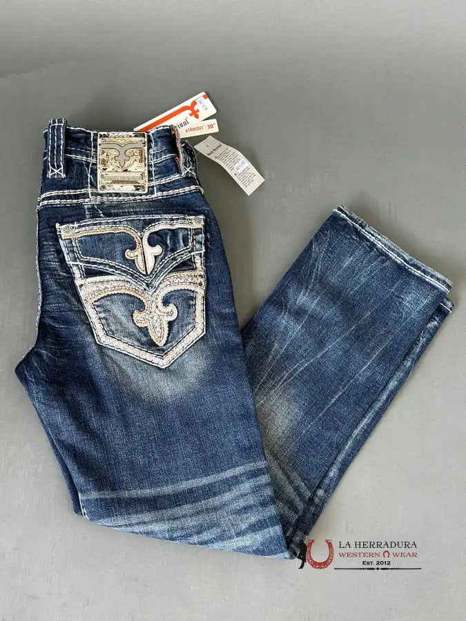 Rock Revival Mens Jeans In Style Berlyn Straight Ropa Hombres