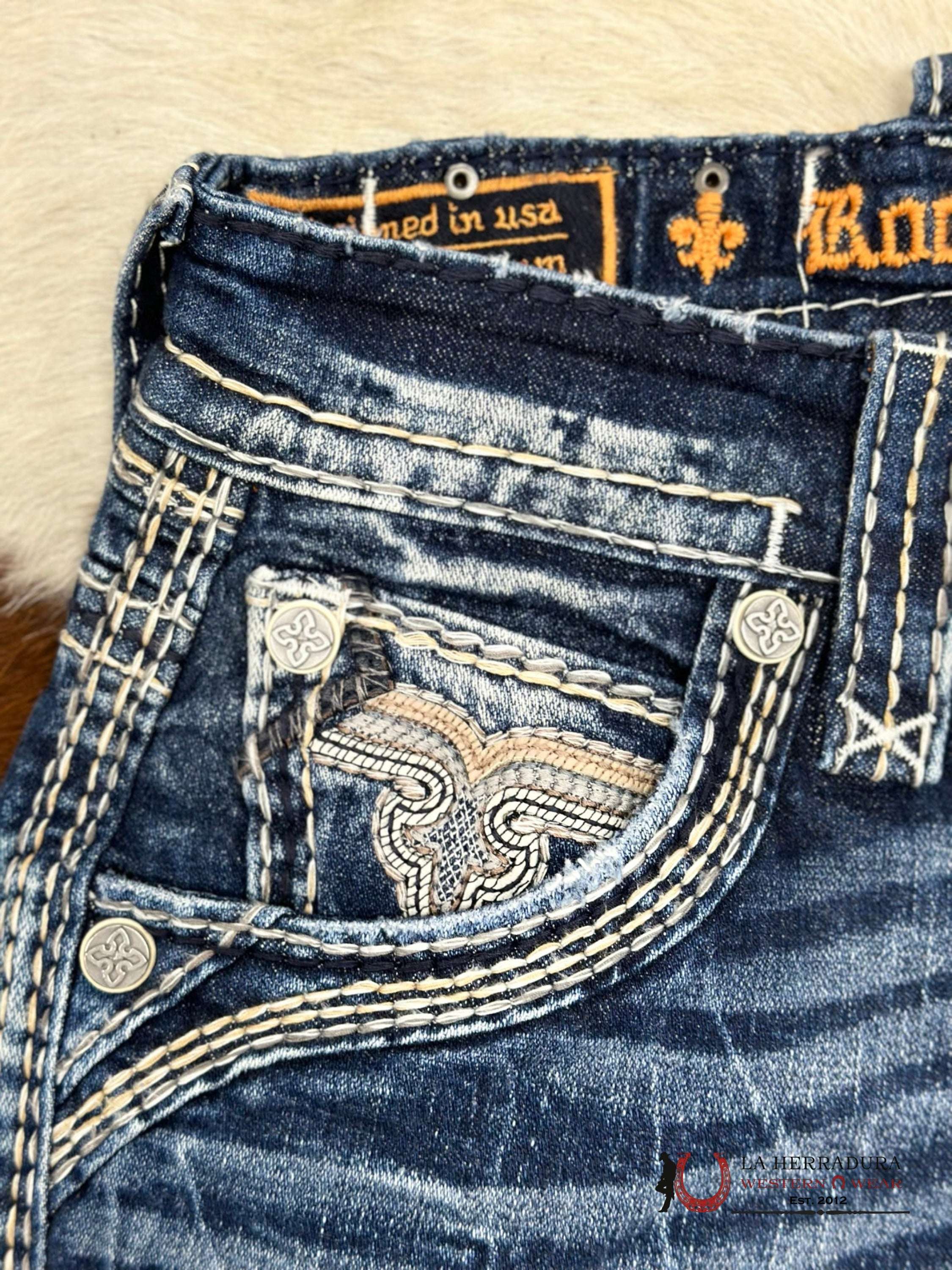 Rock Revival Mens Jeans In Style Brave Straight Ropa Hombres