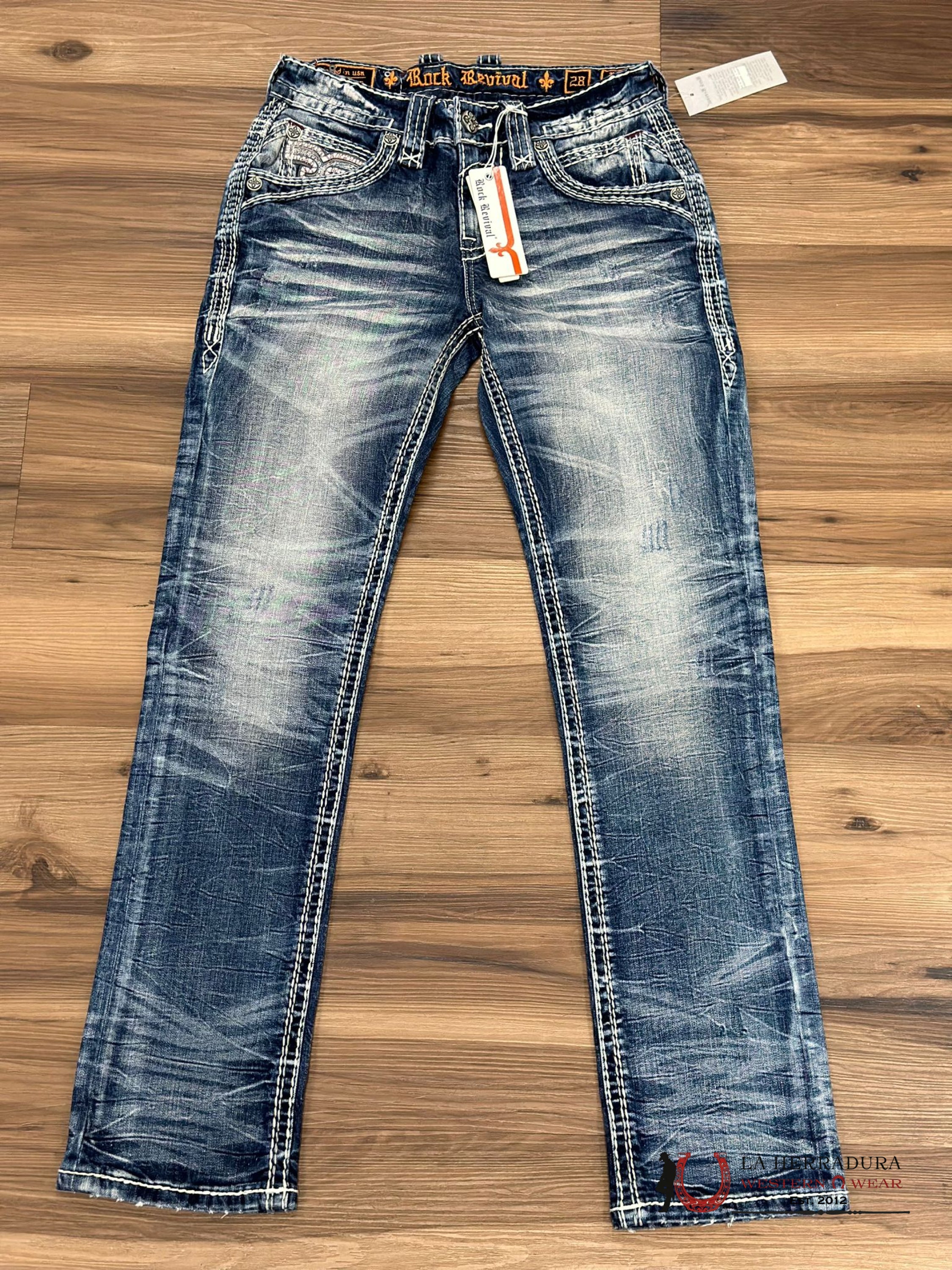 Rock Revival Mens Jeans In Style Brayen Straight Ropa Hombres