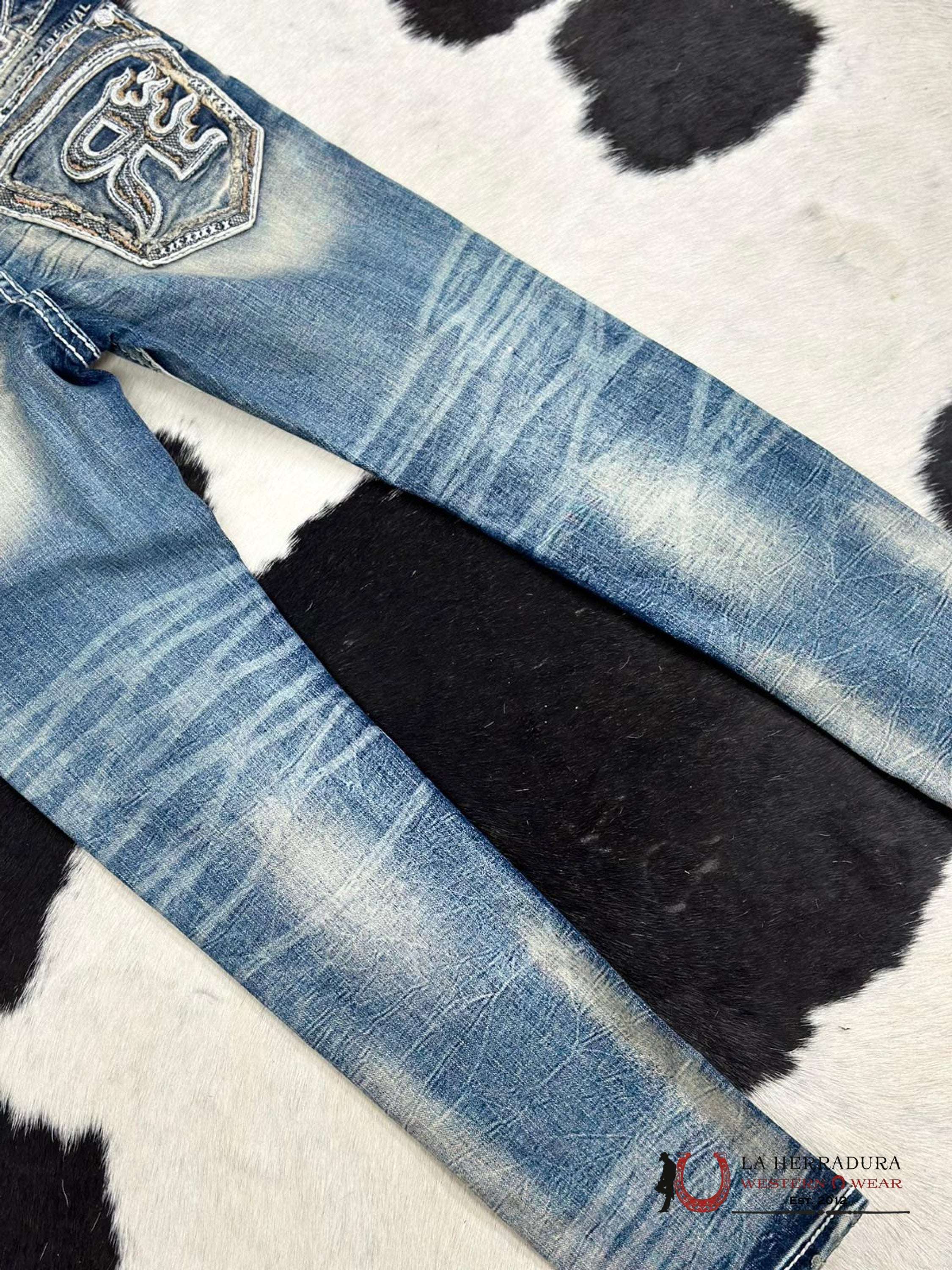 Rock Revival Mens Jeans In Style Hektor Alt Ropa Hombres