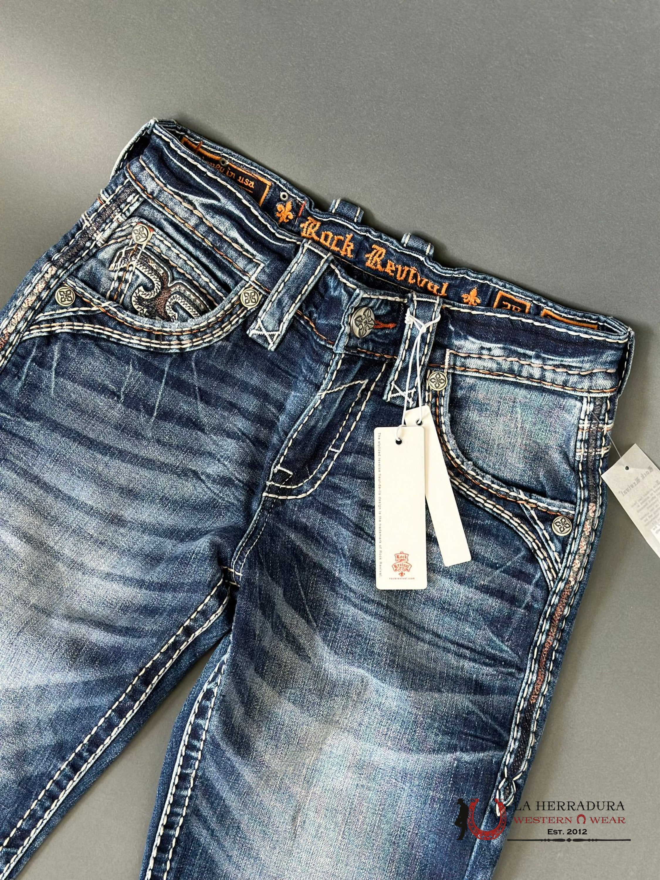 Rock Revival Mens Jeans In Style Jonathan Boot Ropa Hombres
