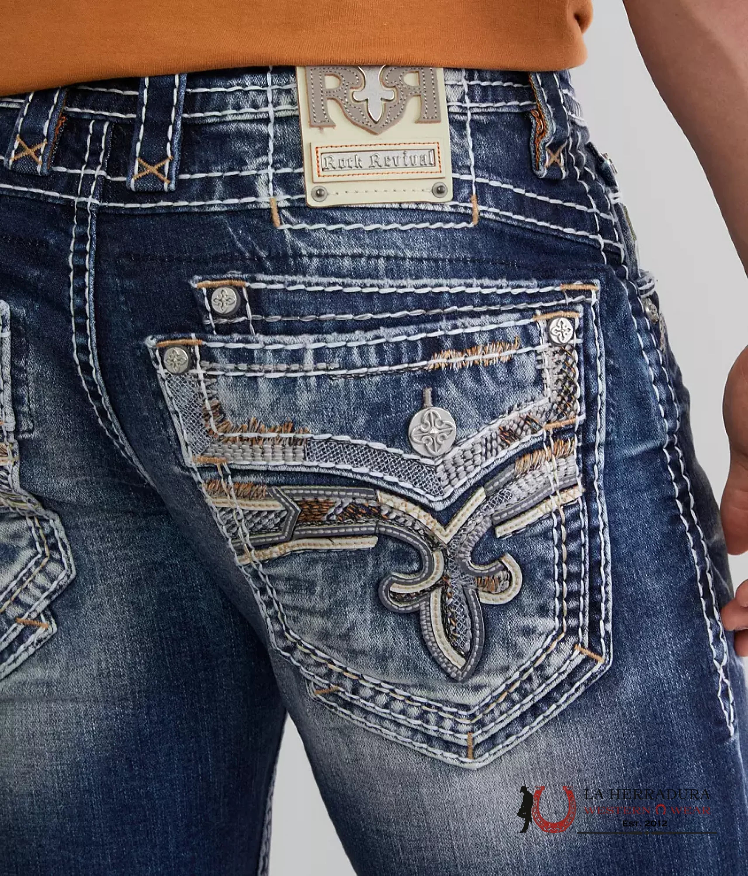 Rock Revival Mens Jeans in Style Marius Boot Cut ROPA HOMBRES