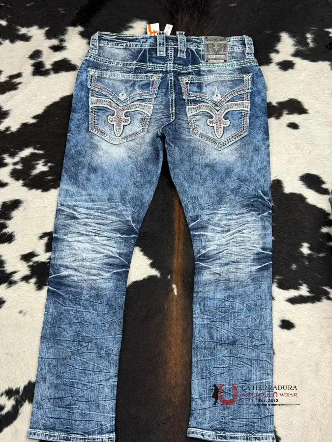 Rock Revival Mens Jeans Niall Alt Straight Ropa Hombres