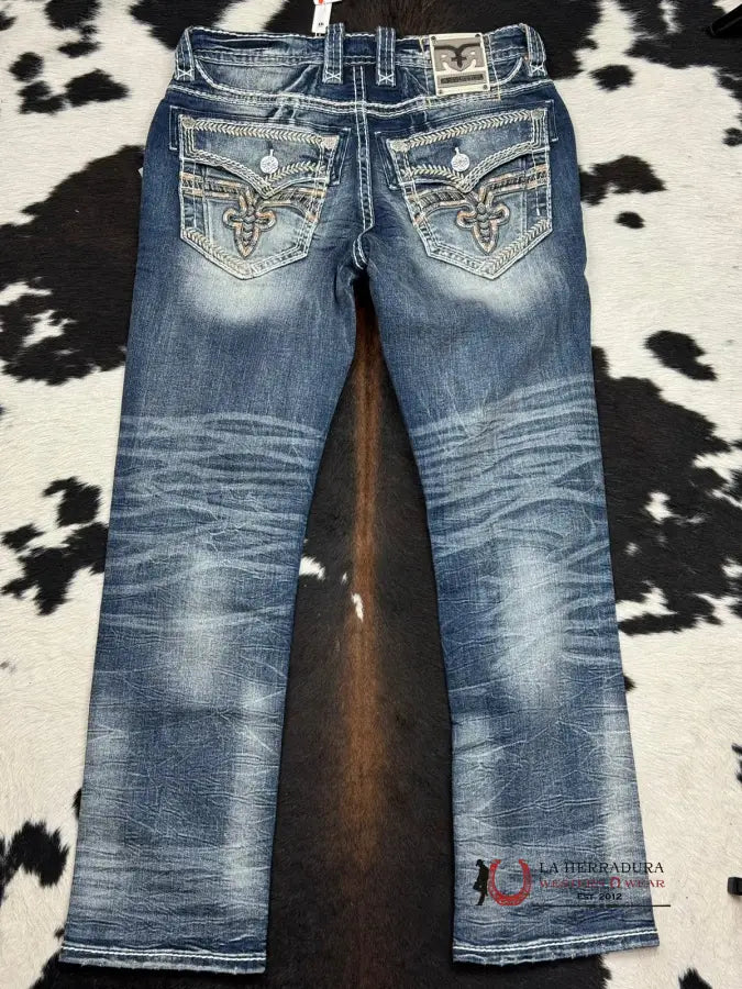 Rock Revival Mens Jeans Rey Straight Ropa Hombres