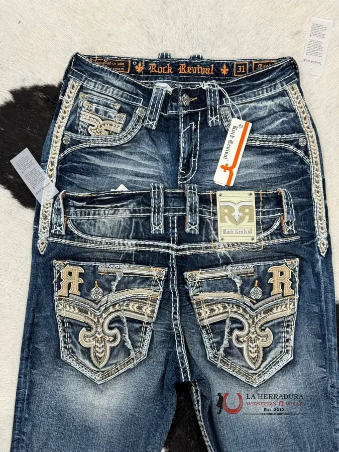 Rock Revival Micah Straight Jeans Ropa Hombres