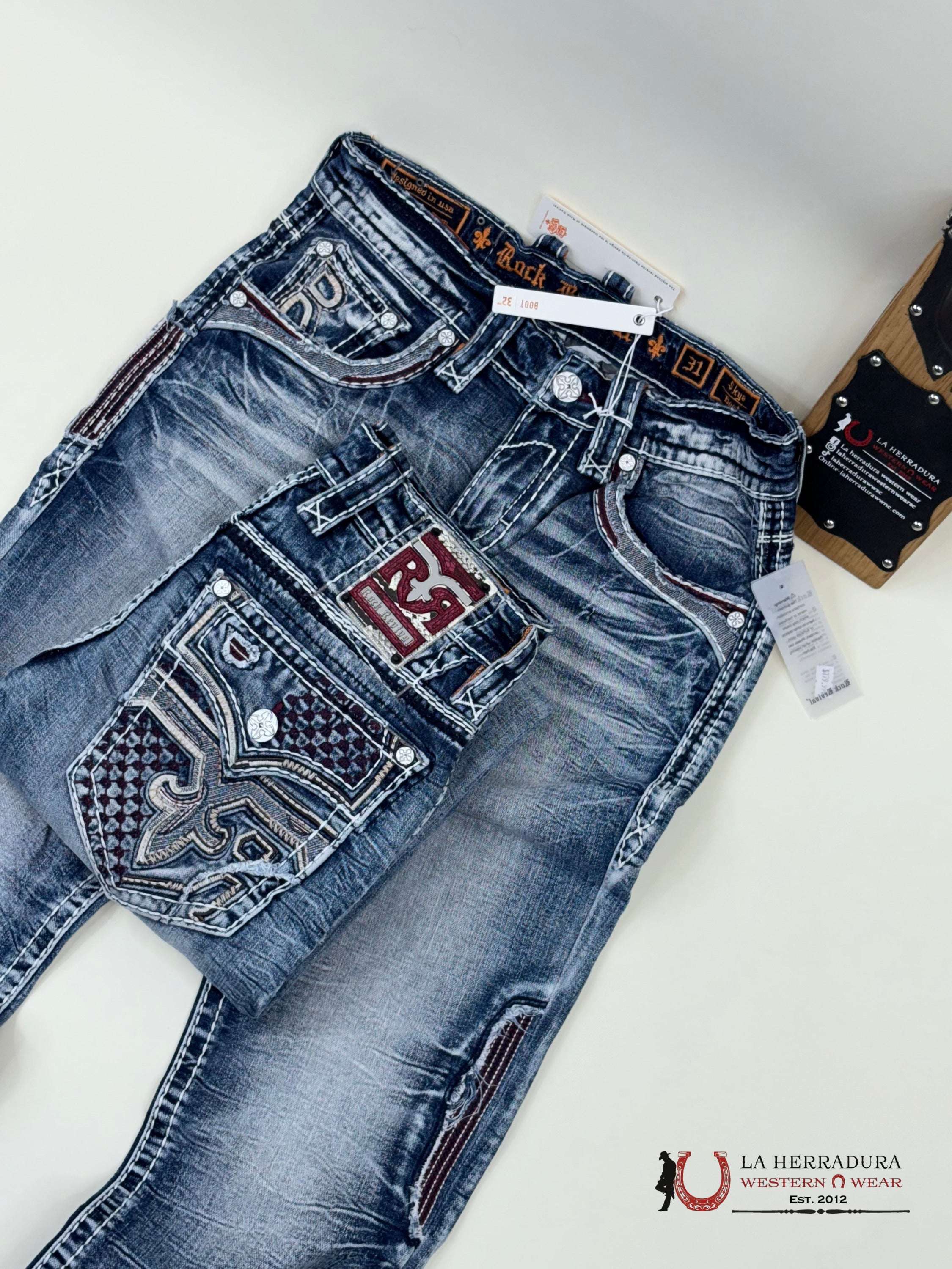 Rockrevival Skye Boot Jeans Ropa Hombres