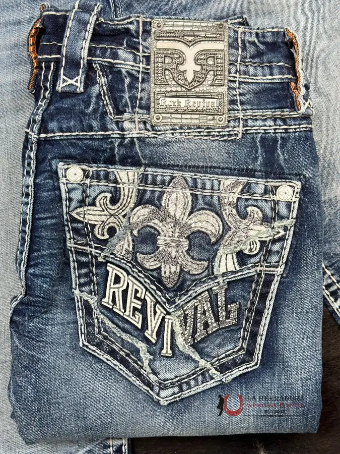 Rock Revival Zeke Straight Jean Ropa Hombres