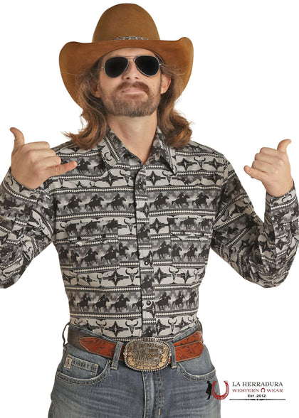 ROCK&ROL LONG SLEEVE CHARCOAL RRMSOSRZ0L