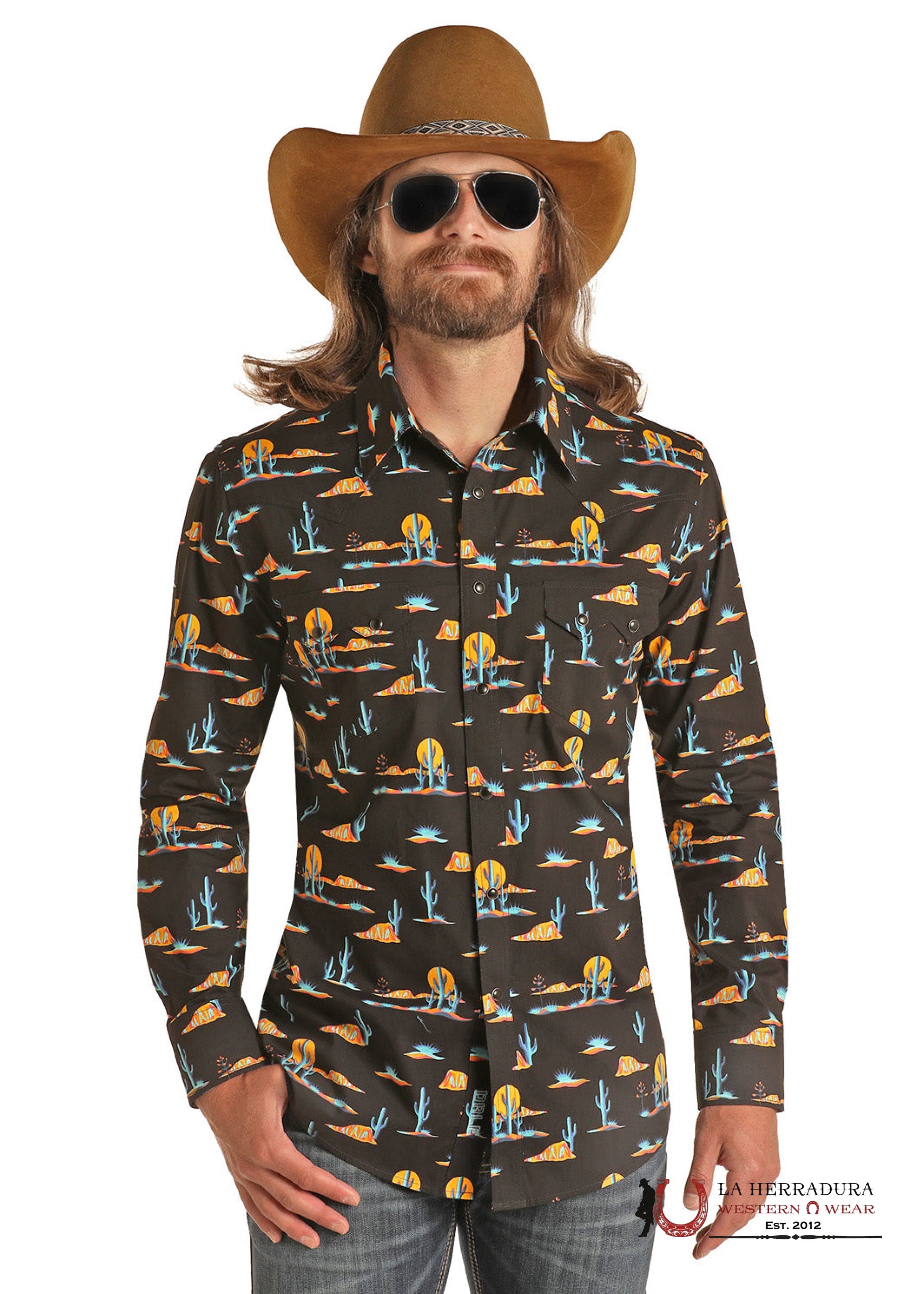 ROCK&ROL LONG SLEEVE DARK BLACK B2S3336 ROPA HOMBRES