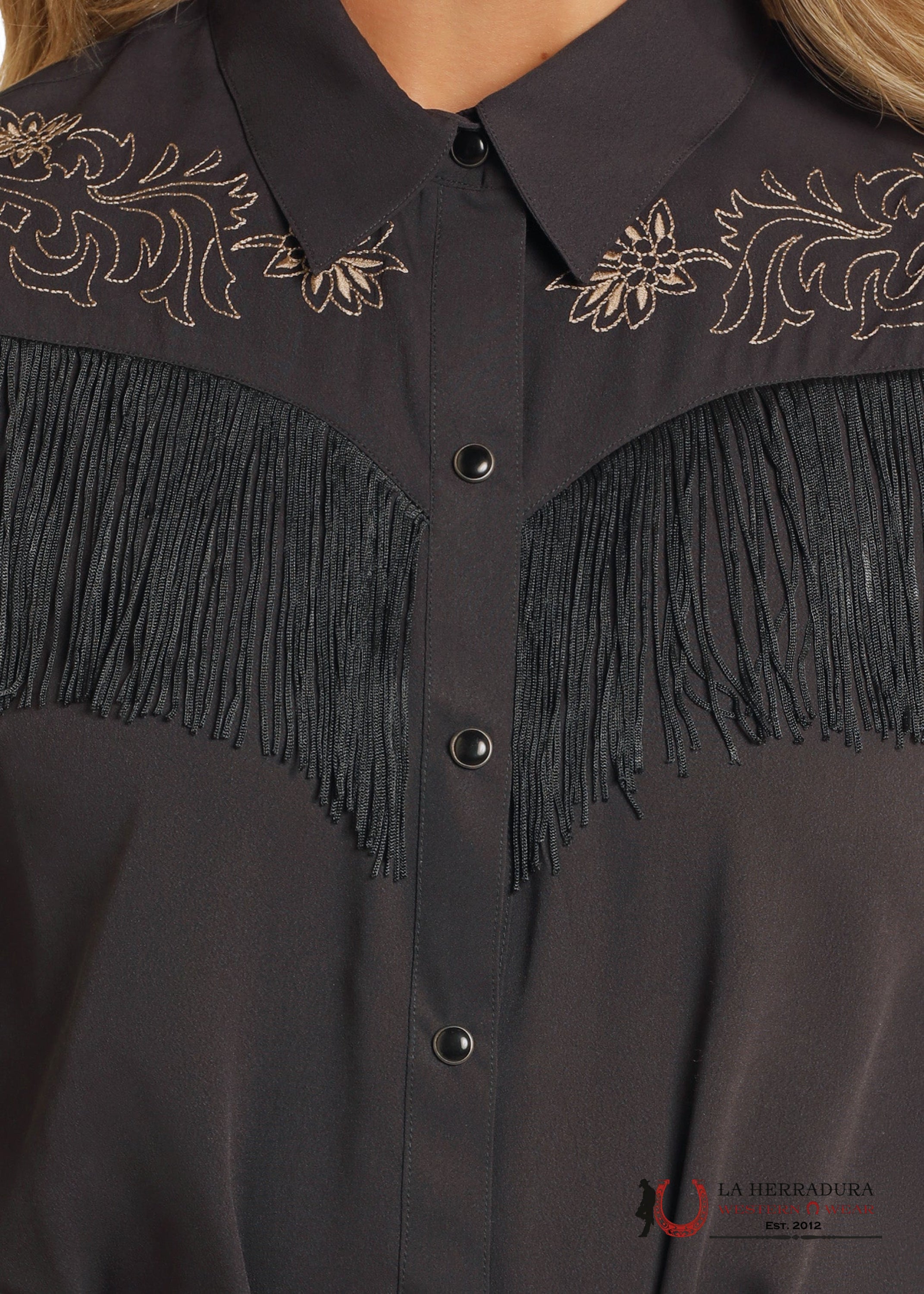 Rock&Roll And Blessed Black Long Sleeve Dress BWD2R04473 ROPA MUJERES