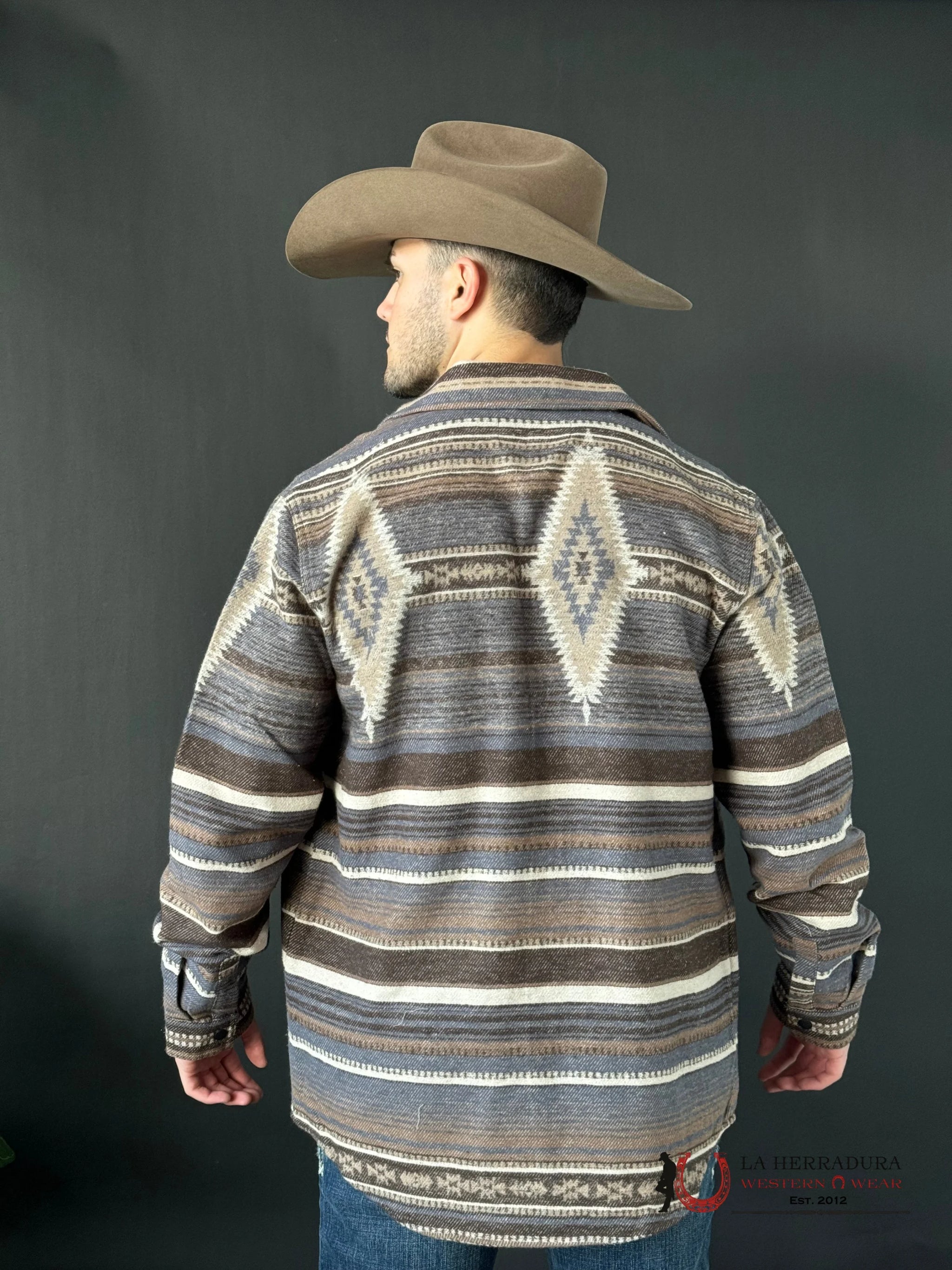 ROCK & ROLL AZTEC SHIRT JACKET DARK BROWN