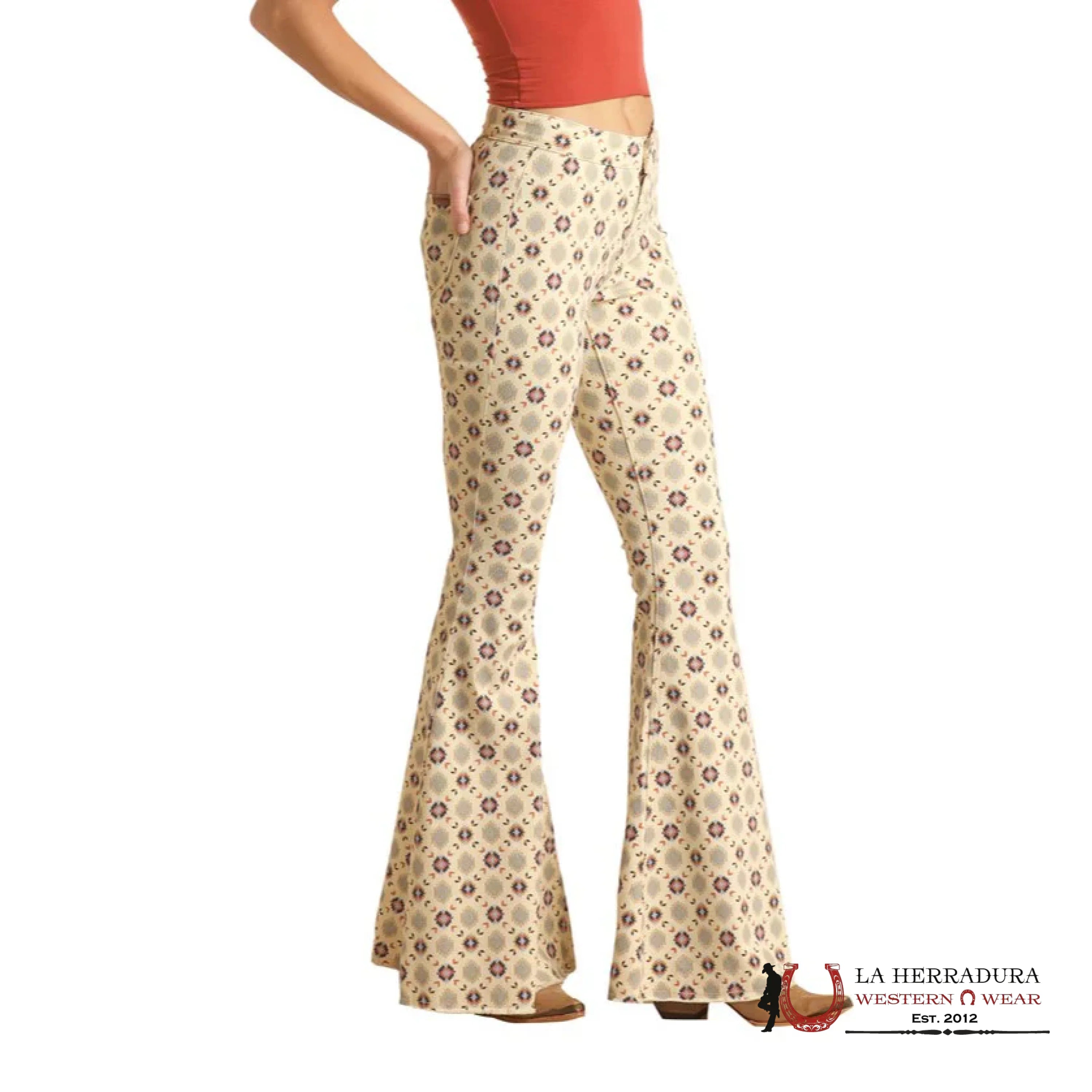 ROCK&ROLL BEIGE SEIGE AZTECA BUTTON BELL RRWD7PRZU6 ROCK&ROLL JEANS WOMEN