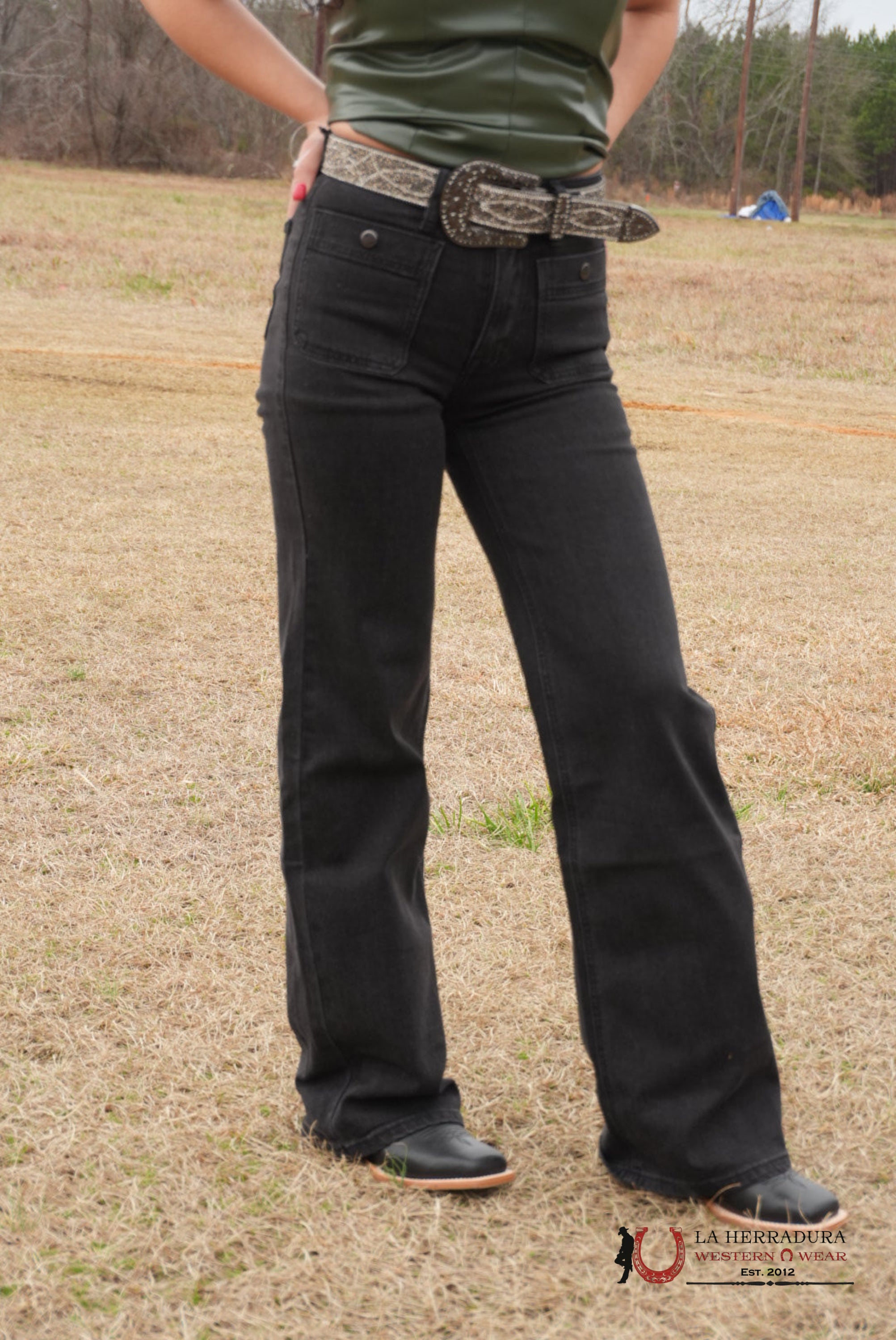 Rock&Roll Black Denim Trouser ROCK&ROLL JEANS WOMEN