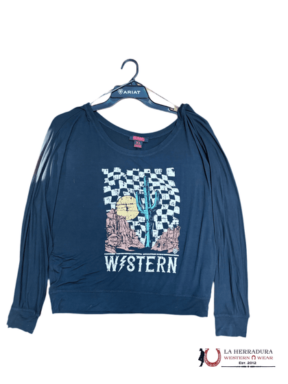 Rock&Roll Black Graphic Pullover BW91T02060