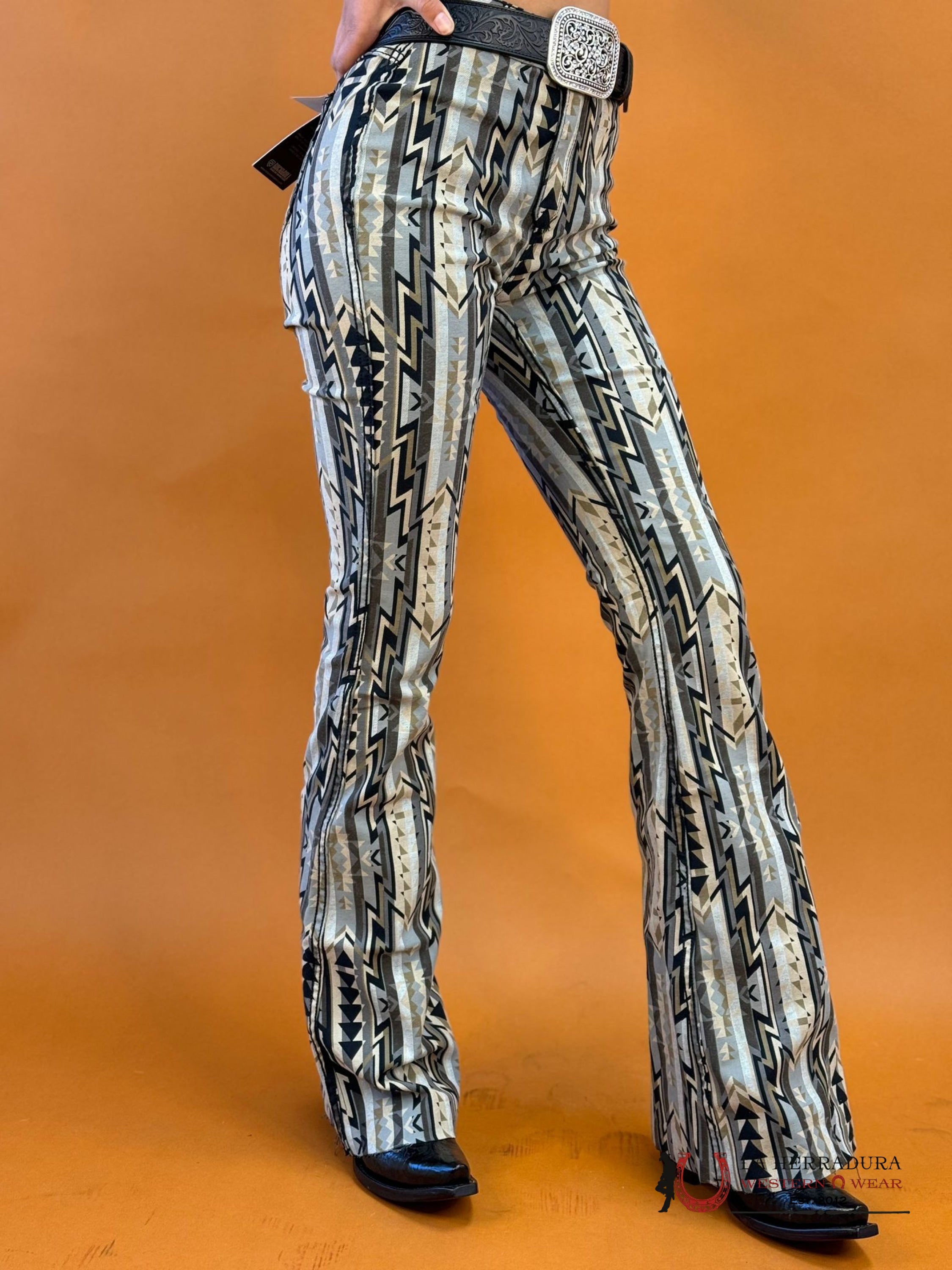 Rock&Roll Black Reversible Button Flare - 6078 Jeans Women