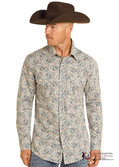 ROCK&ROLL BRIGHT NATURAL PAISLEY LONG SLEEVE WITH FLORAL PRINT - BMN2S04730