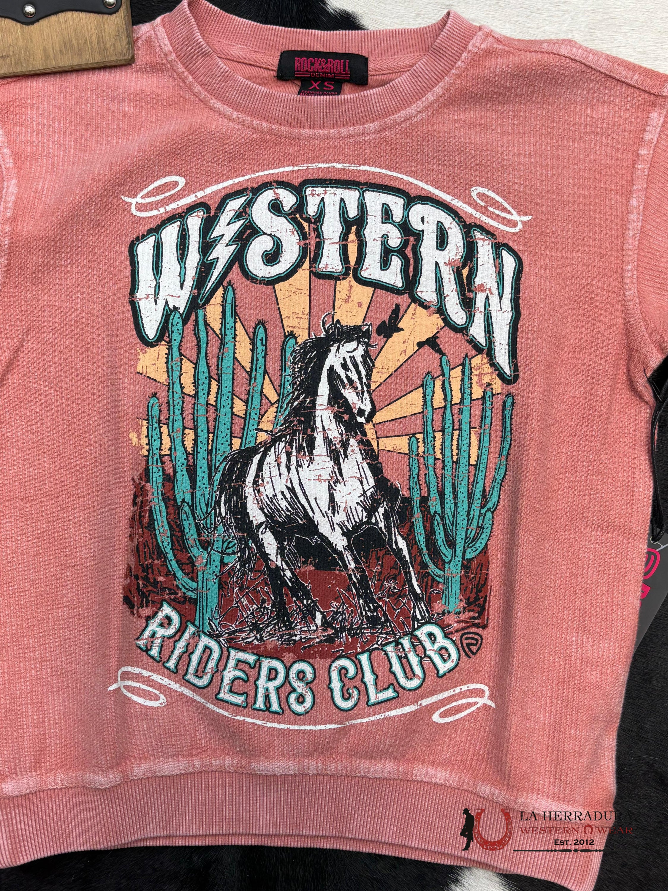 Rock&Roll Coral Graphic Pullover Niñas