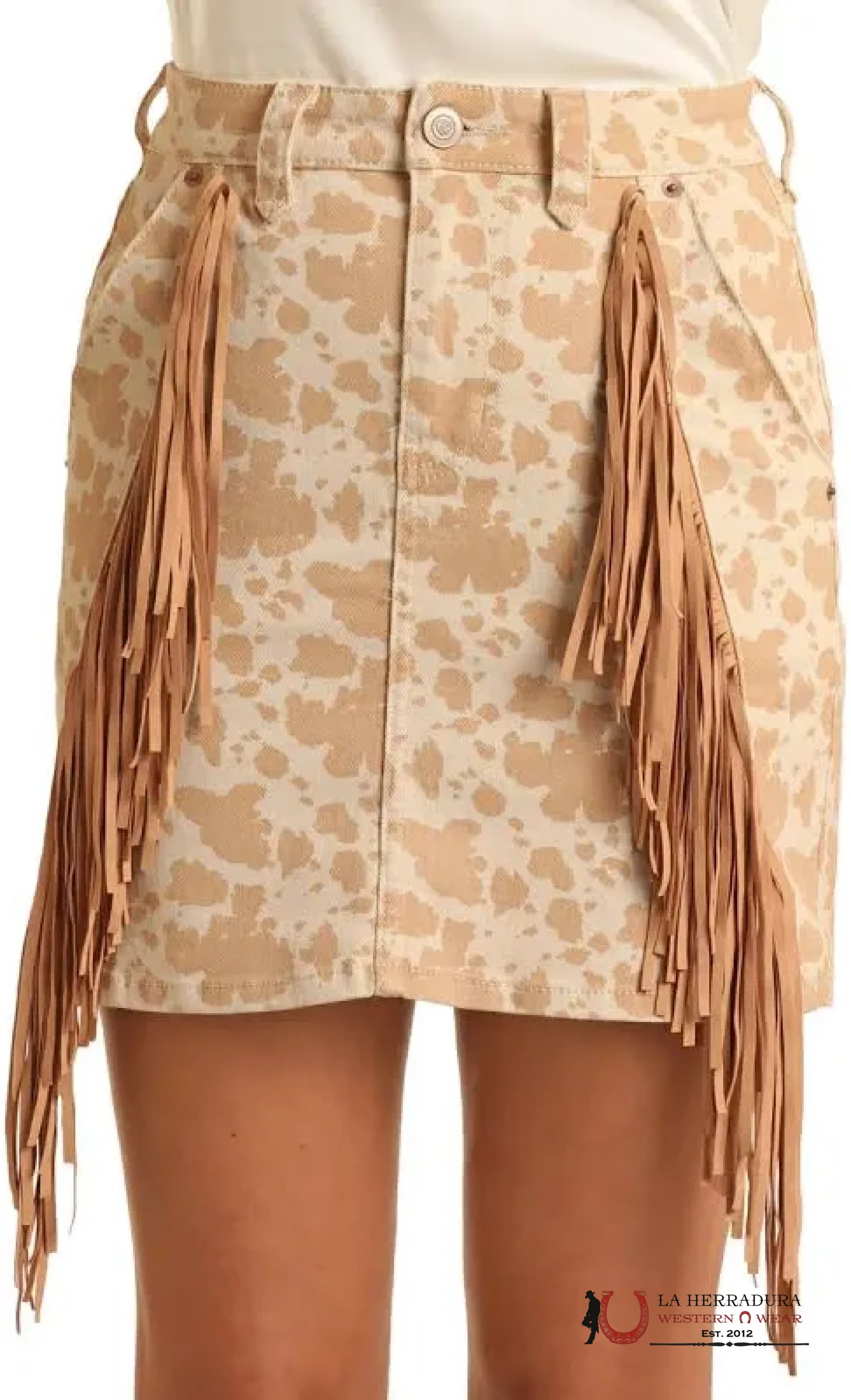 Rock&Roll Cowhide Skirt w/Fringe ROPA MUJERES