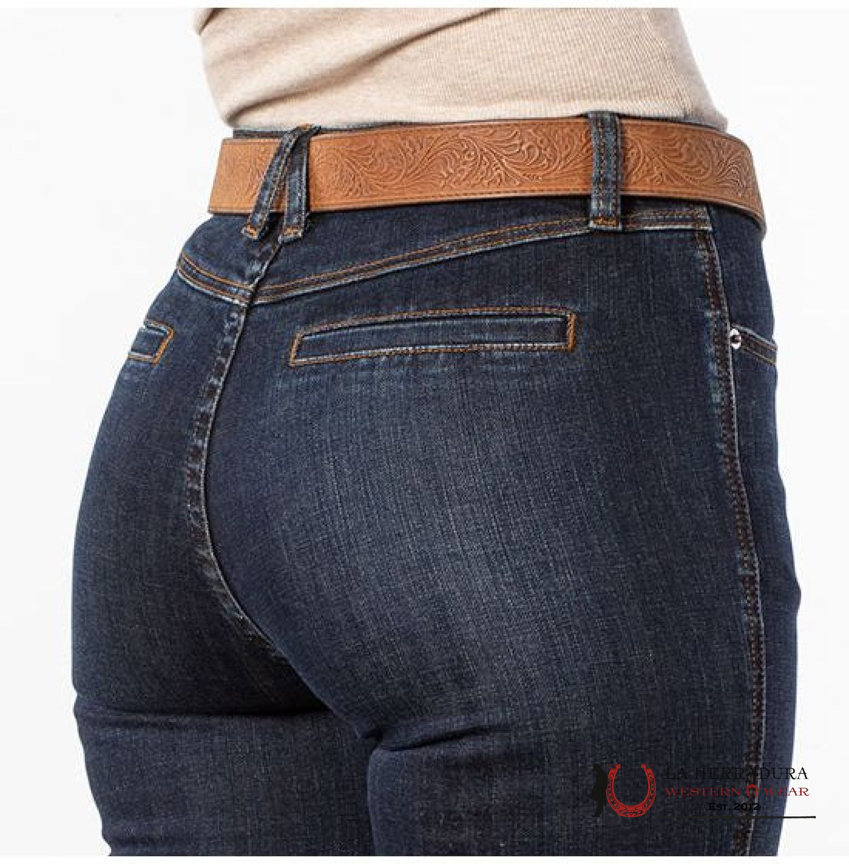 Rock&Roll High Rise Trouser Dark Wash Jeans Women