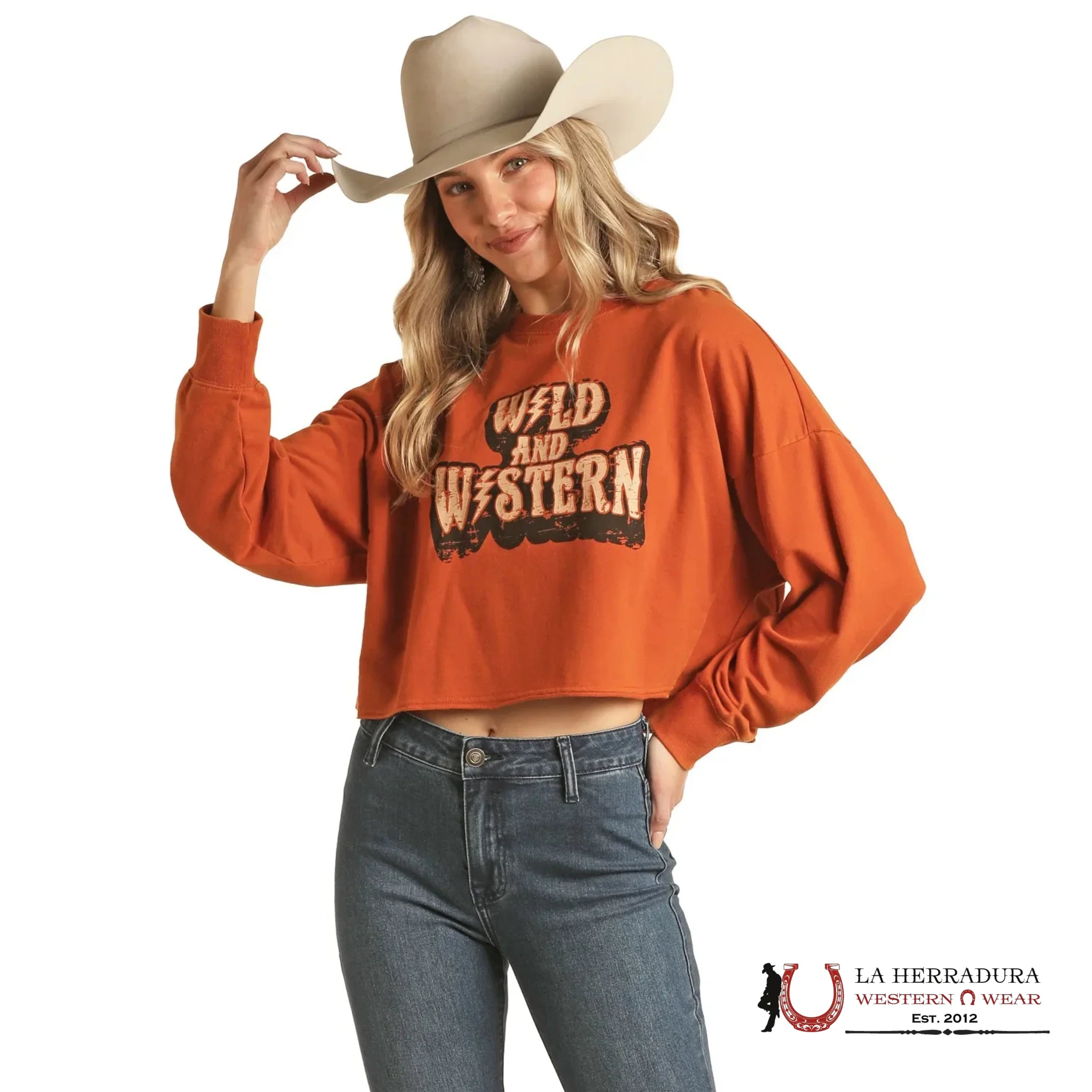 Rock & Roll Denim Graphic Pullover BW91T02731 ROPA MUJERES