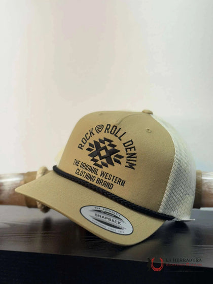 SOMBREROS DE MEZCLILLA ROCK&ROLL MOSTAZA