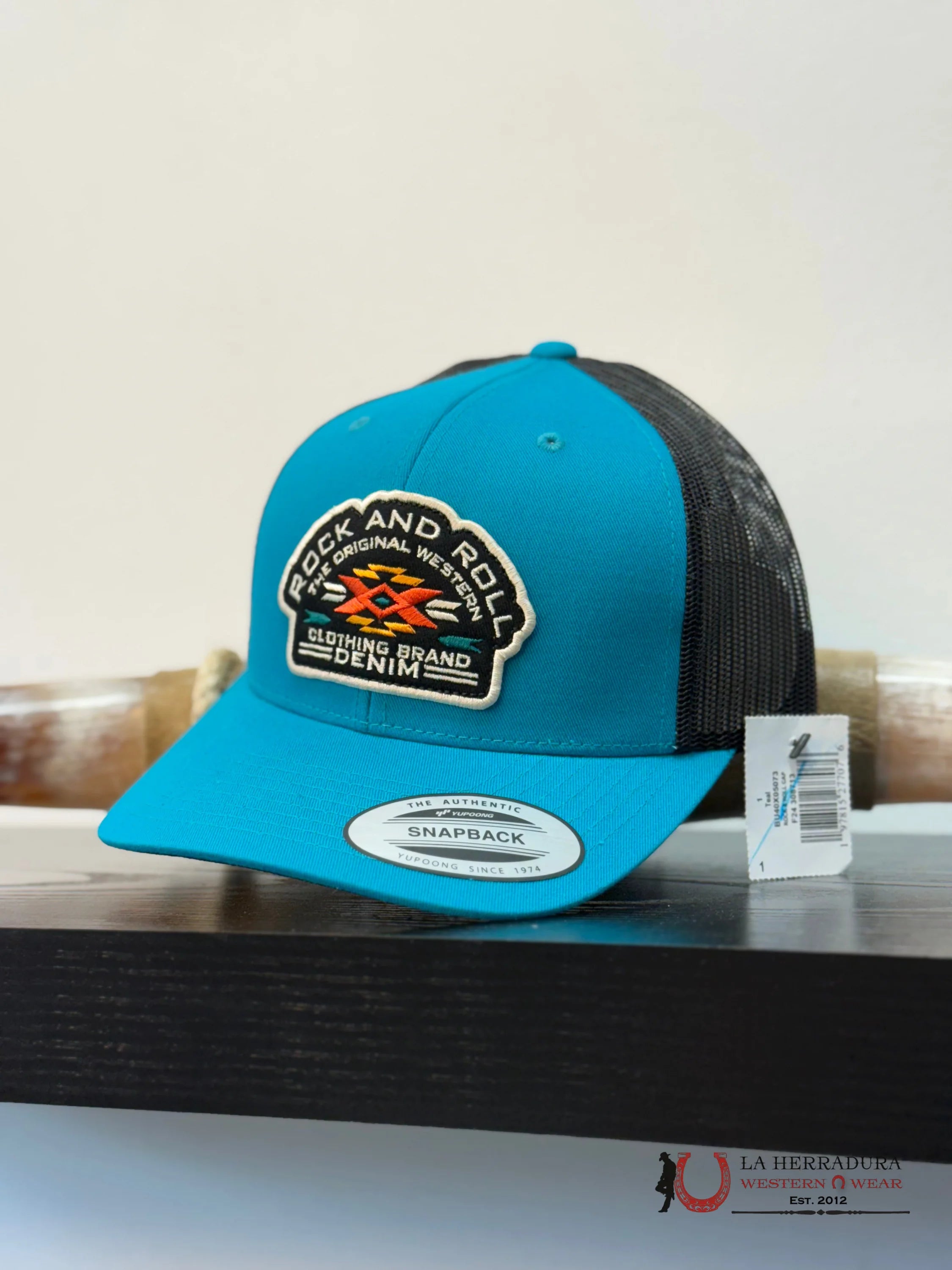 ROCK&ROLL DENIM HATS TEAL CAPS MENS GORRAS HOMBRES