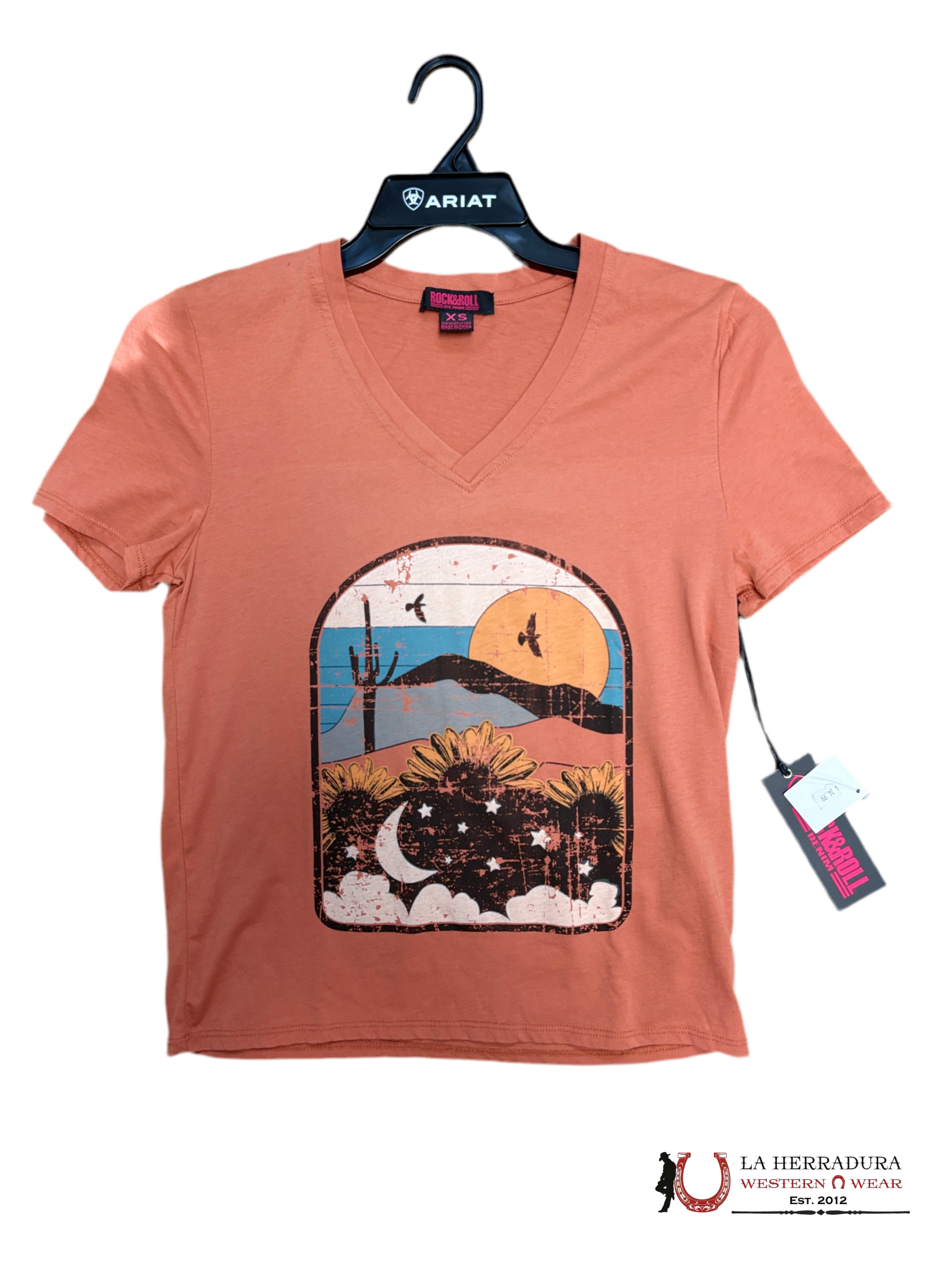 Rock&Roll Denim Ladies Graphic T-Shirt RRWT21R0CU ROPA MUJERES