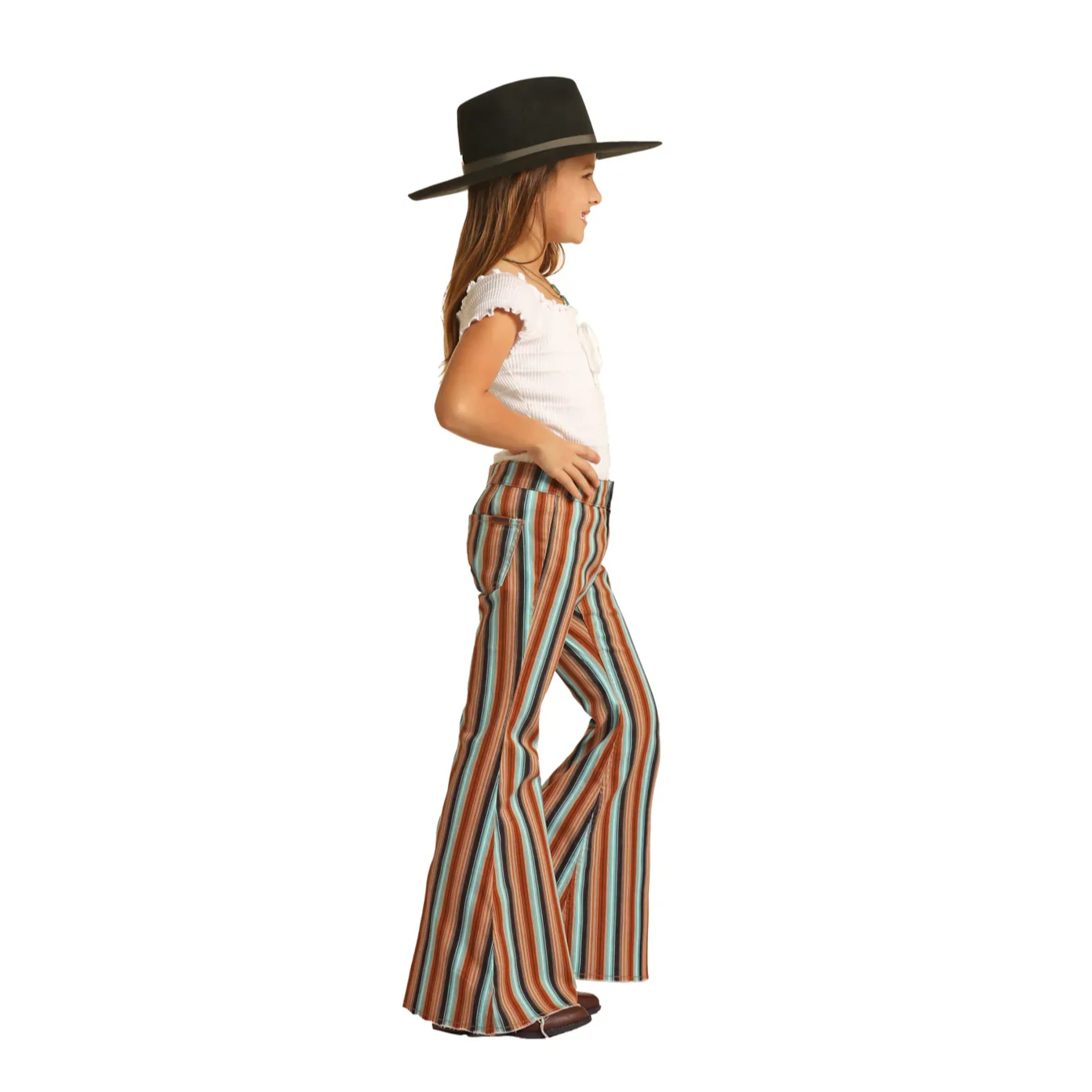 ROCK&ROLL GIRLS Brown Aztec JEANS -RRGD7PRZQX NIÑOS