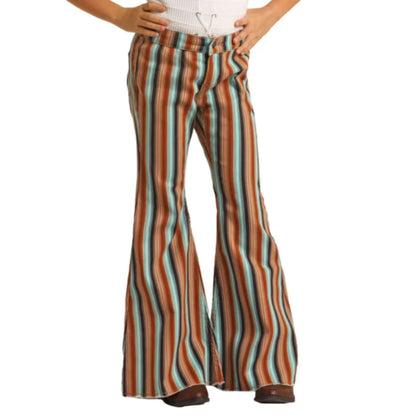 ROCK&ROLL GIRLS Brown Aztec JEANS -RRGD7PRZQX